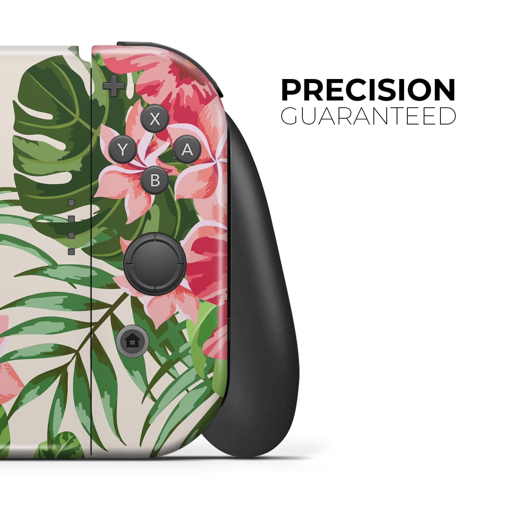 Dreamy Subtle Floral V1 skin decal wrap kit for Nintendo Switch, showcasing a beautiful floral design that fits snugly on the console.