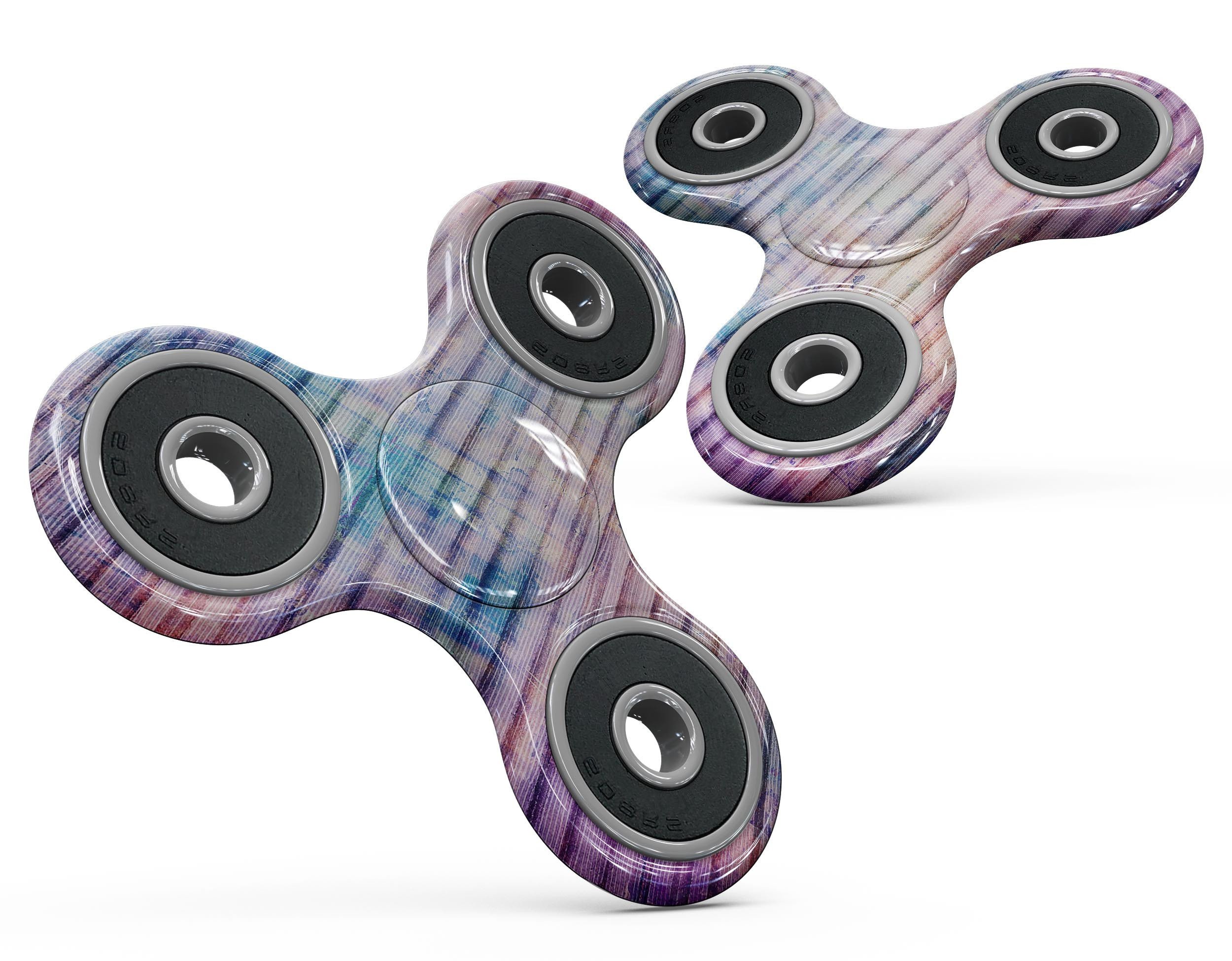 Dripping Blue Paint Full-Body Fidget Spinner Skin-Kit showcasing vibrant blue design on a fidget spinner.