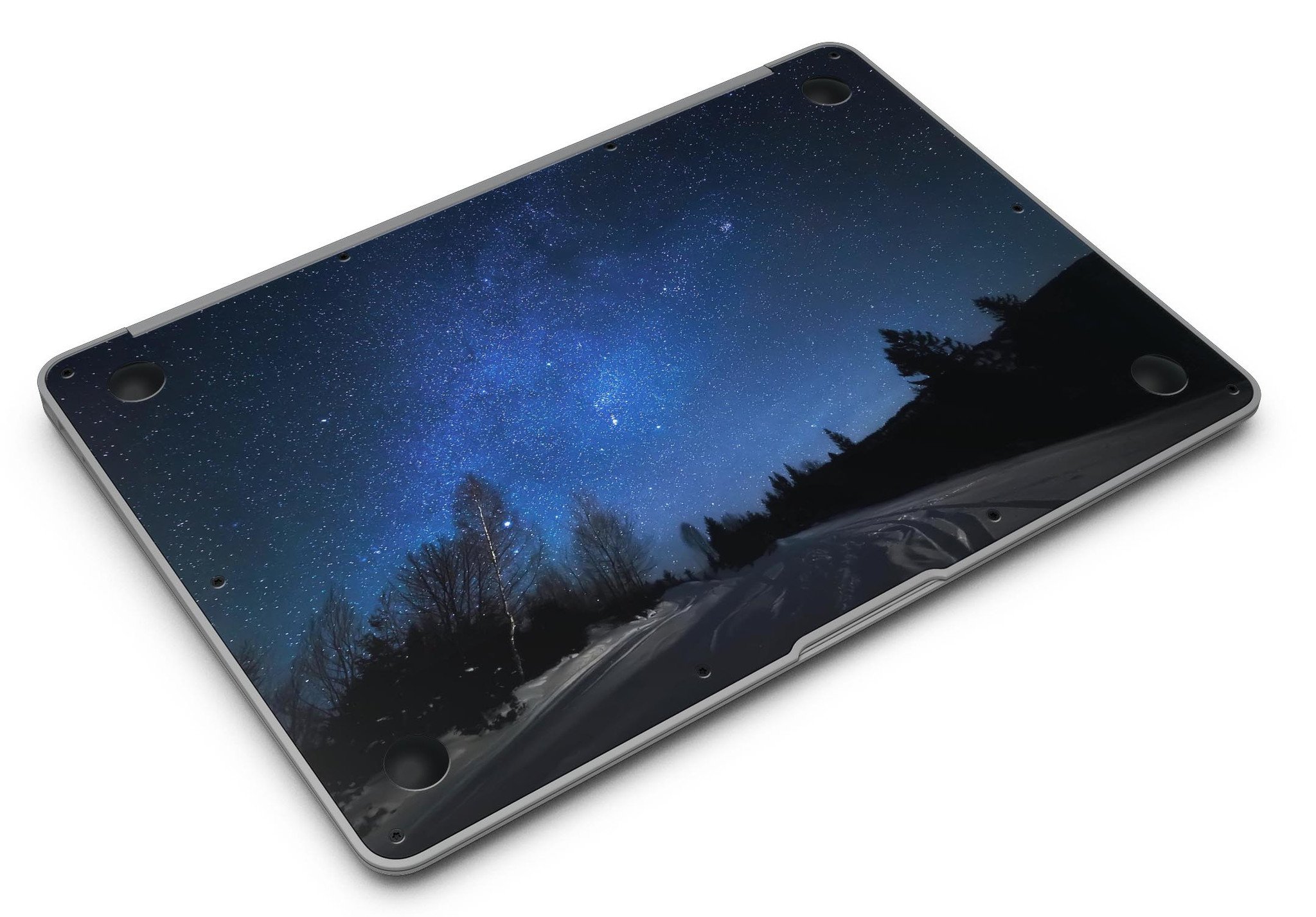 Drive all Night MacBook Air Skin Kit showcasing premium vinyl design with glossy and matte finish options.