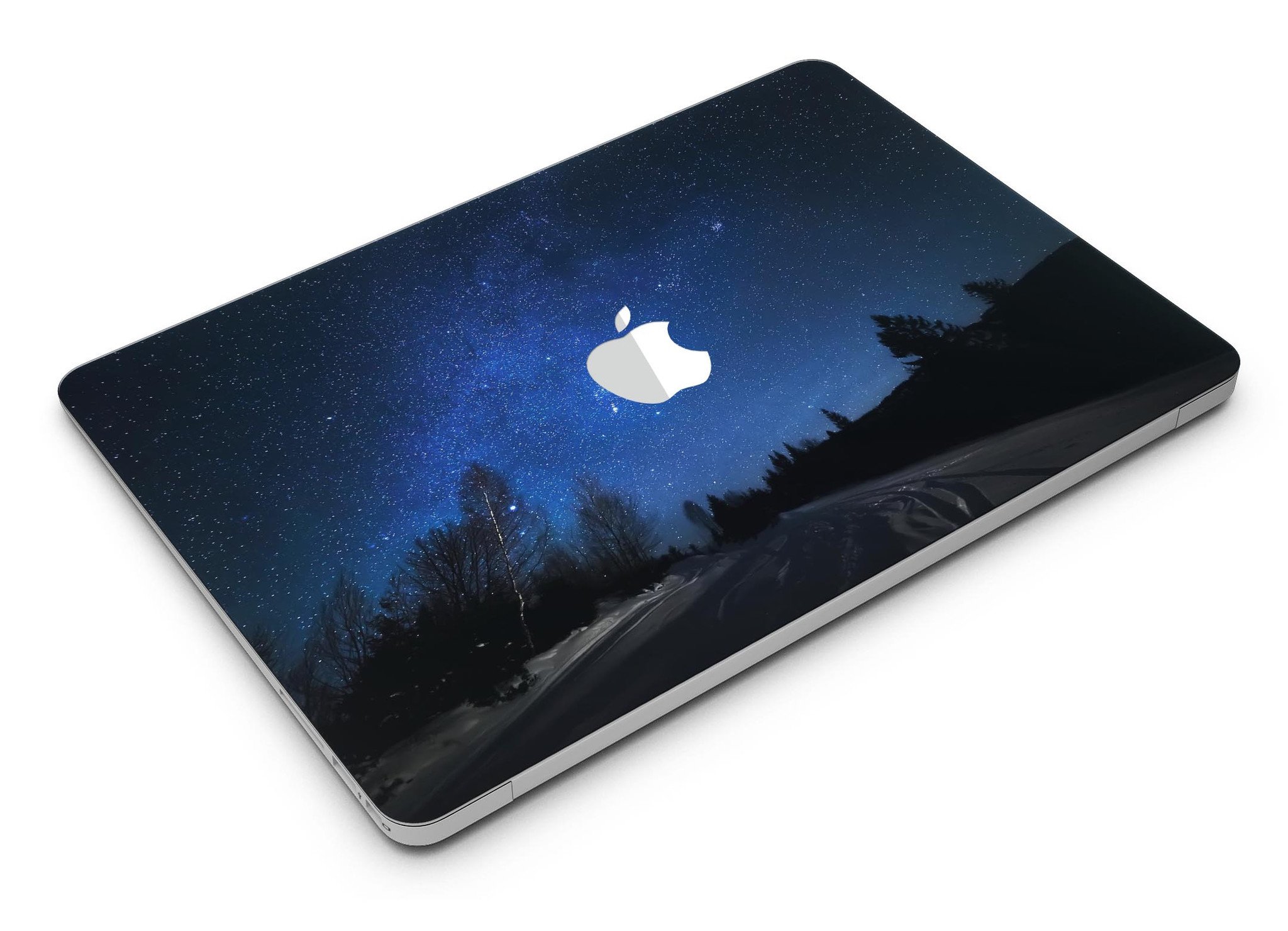 Drive all Night MacBook Air Skin Kit showcasing premium vinyl design with glossy and matte finish options.