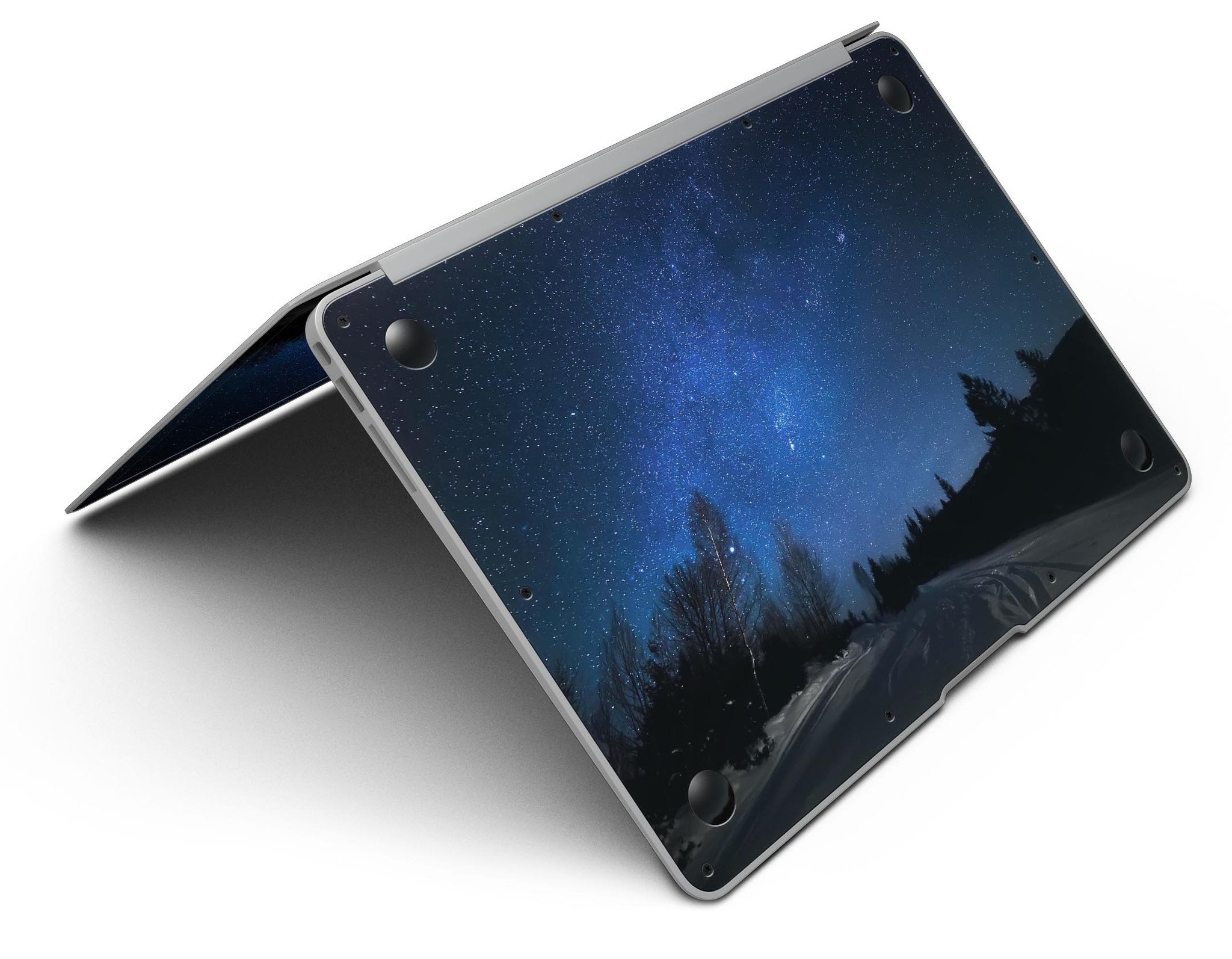 Drive all Night MacBook Air Skin Kit showcasing premium vinyl design with glossy and matte finish options.