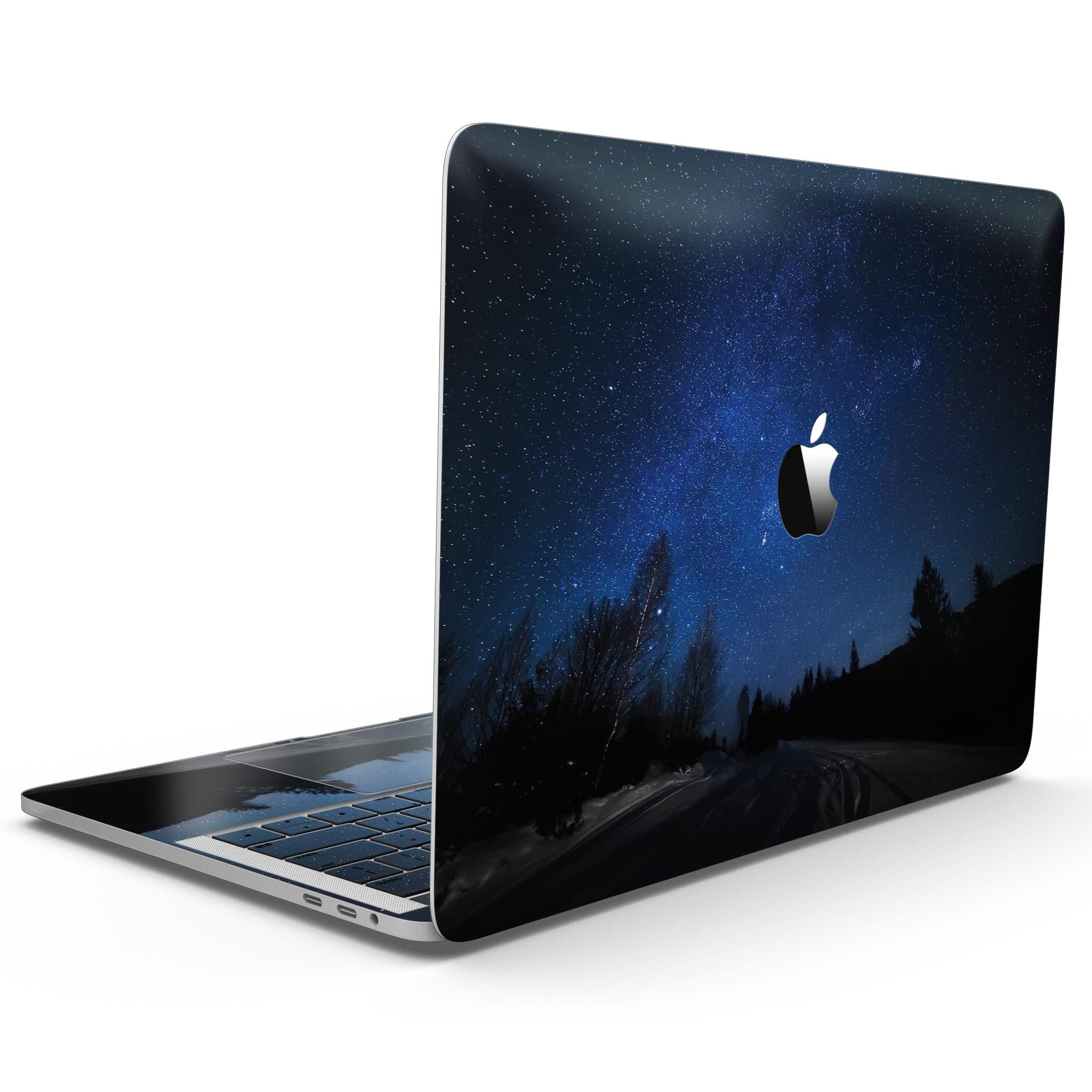 Drive all Night MacBook Pro Touch Bar Skin Kit showcasing a stylish design with premium vinyl finish.