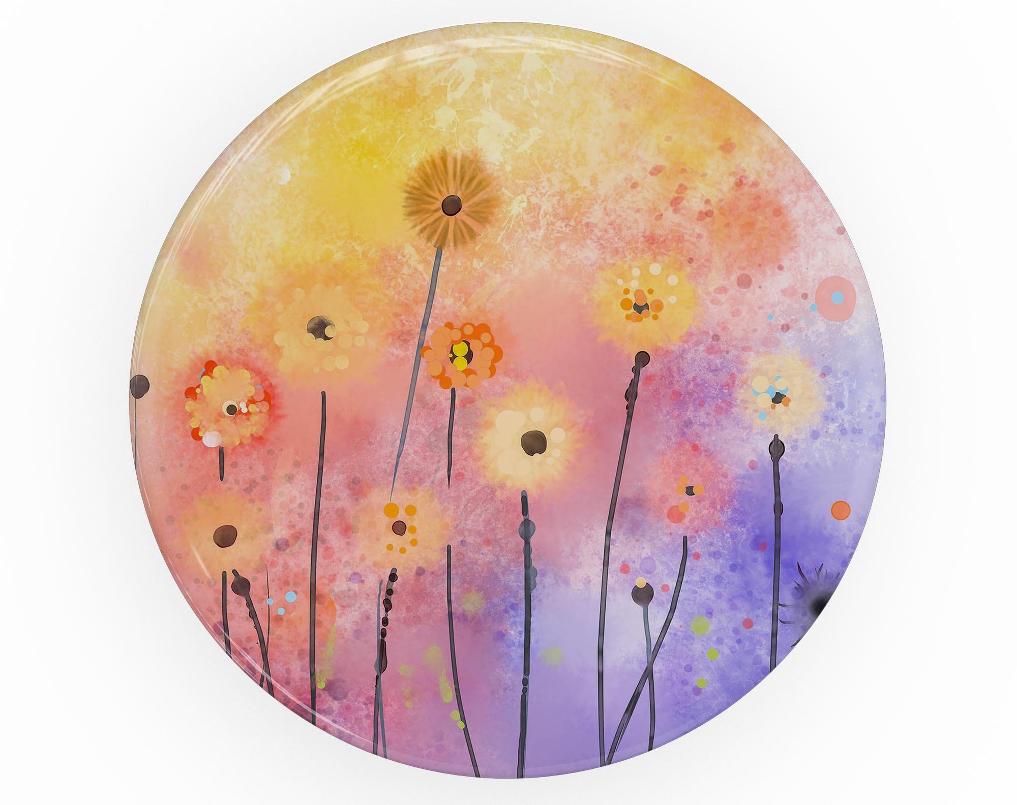 Drizzle Watercolor Flowers V2 Skin Kit for PopSockets, showcasing vibrant floral design on premium vinyl.