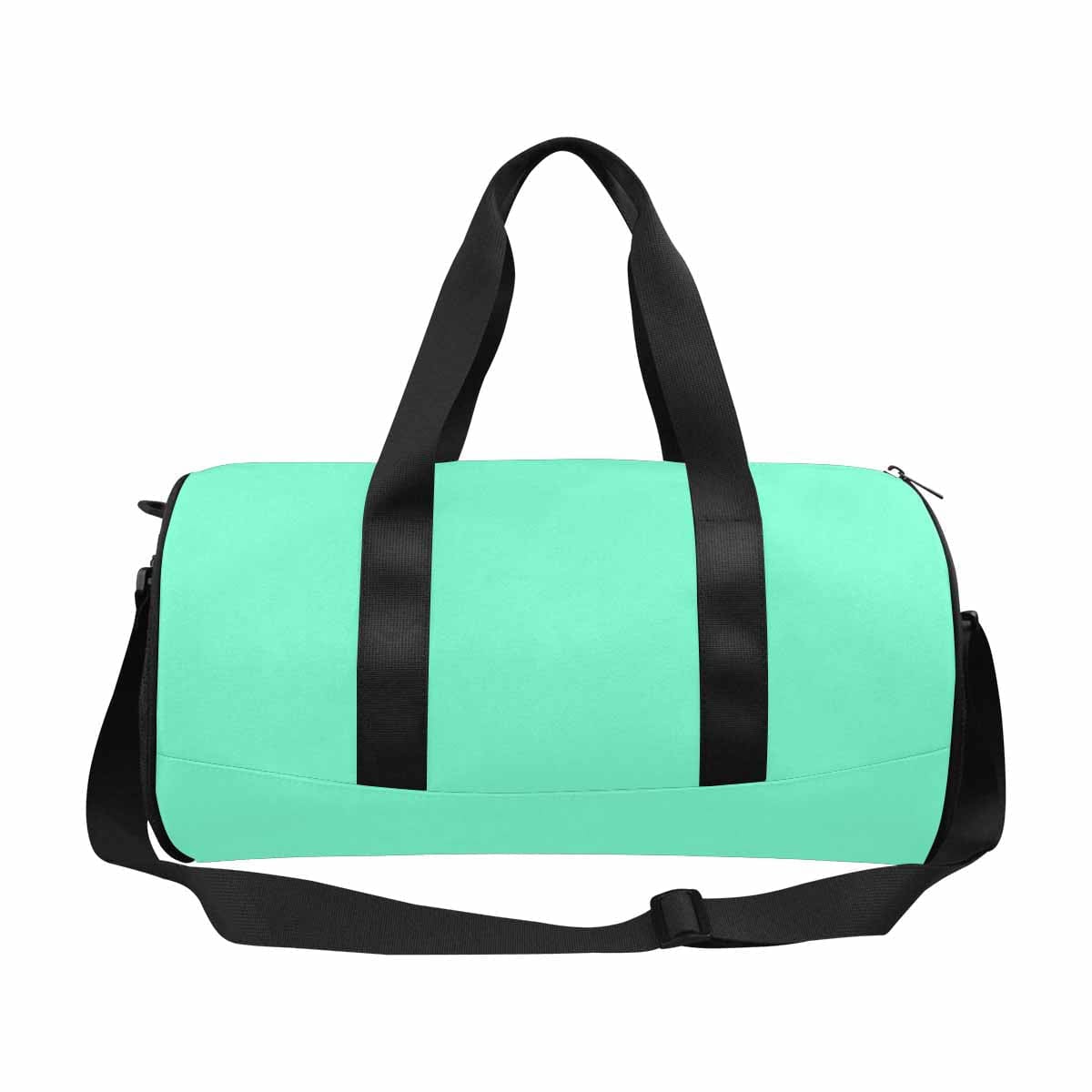 Aquamarine Green Duffel Bag designed for travel and outdoor activities, featuring waterproof fabric and spacious compartments.