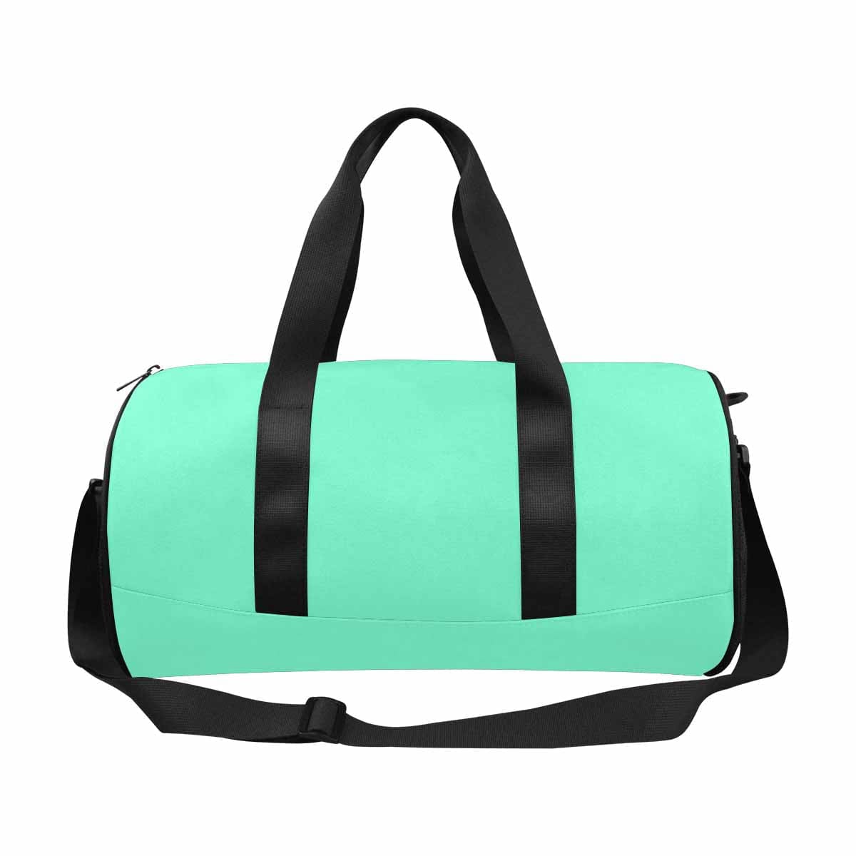 Aquamarine Green Duffel Bag designed for travel and outdoor activities, featuring waterproof fabric and spacious compartments.