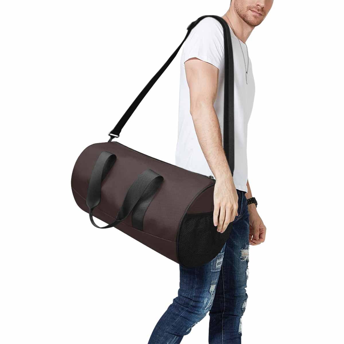 Carafe Brown Duffel Bag with spacious compartments and waterproof fabric, ideal for travel and outdoor activities.