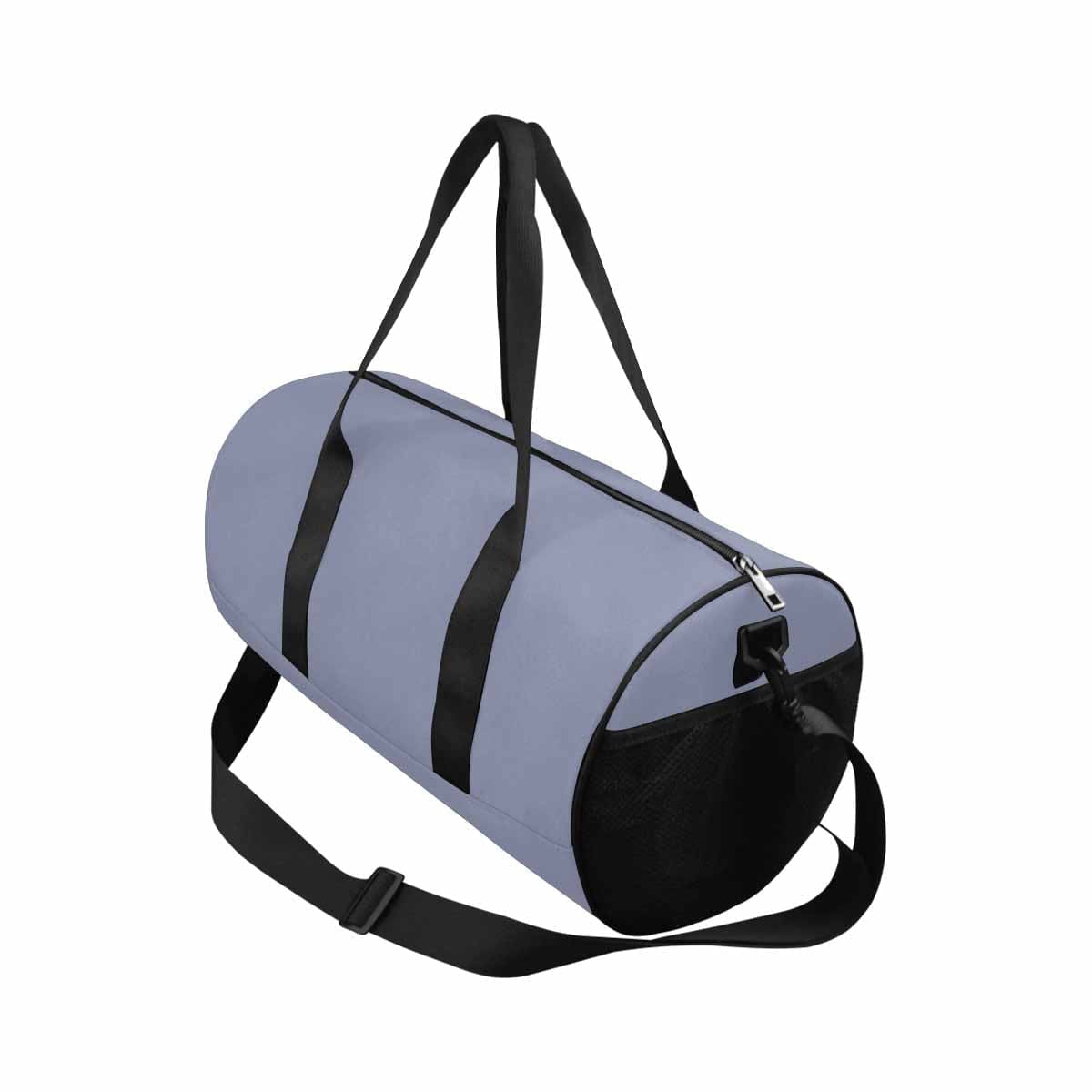 Cool Gray Duffel Bag designed for travel and outdoor activities, featuring waterproof fabric and spacious compartments.