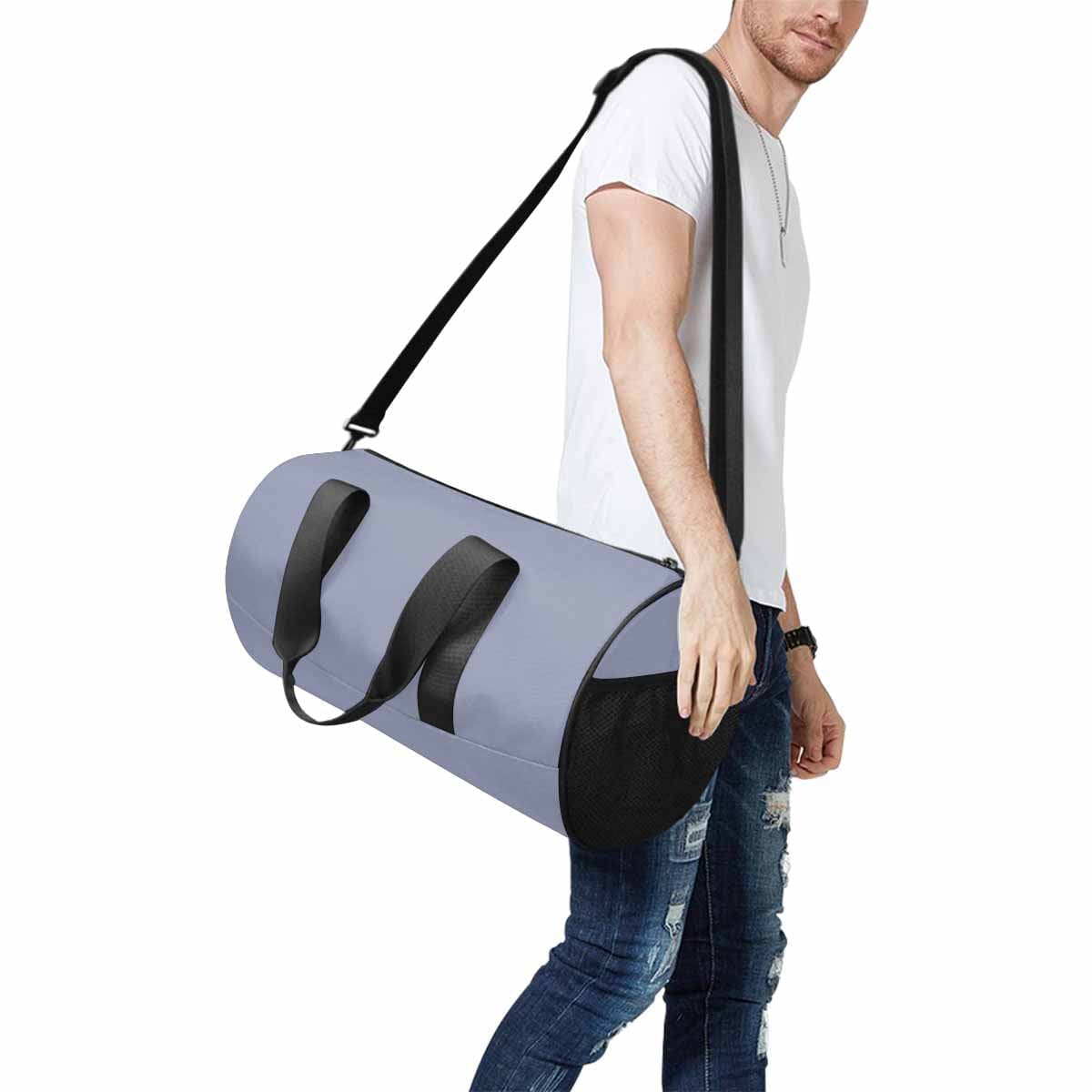 Cool Gray Duffel Bag designed for travel and outdoor activities, featuring waterproof fabric and spacious compartments.