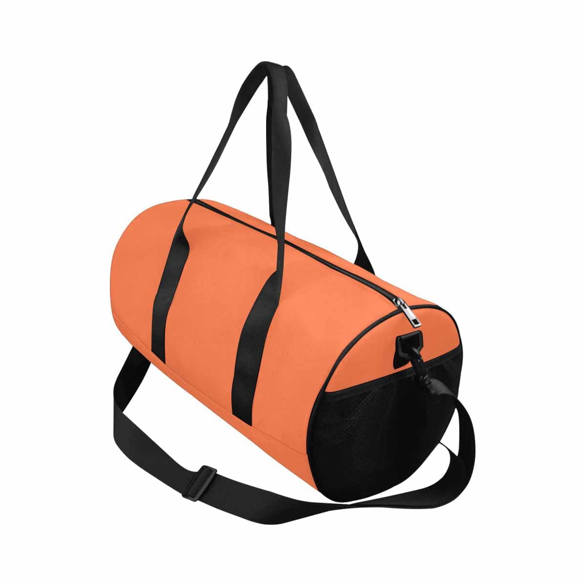 Coral Red Duffel Bag designed for travel and outdoor activities, featuring waterproof fabric and spacious compartments.