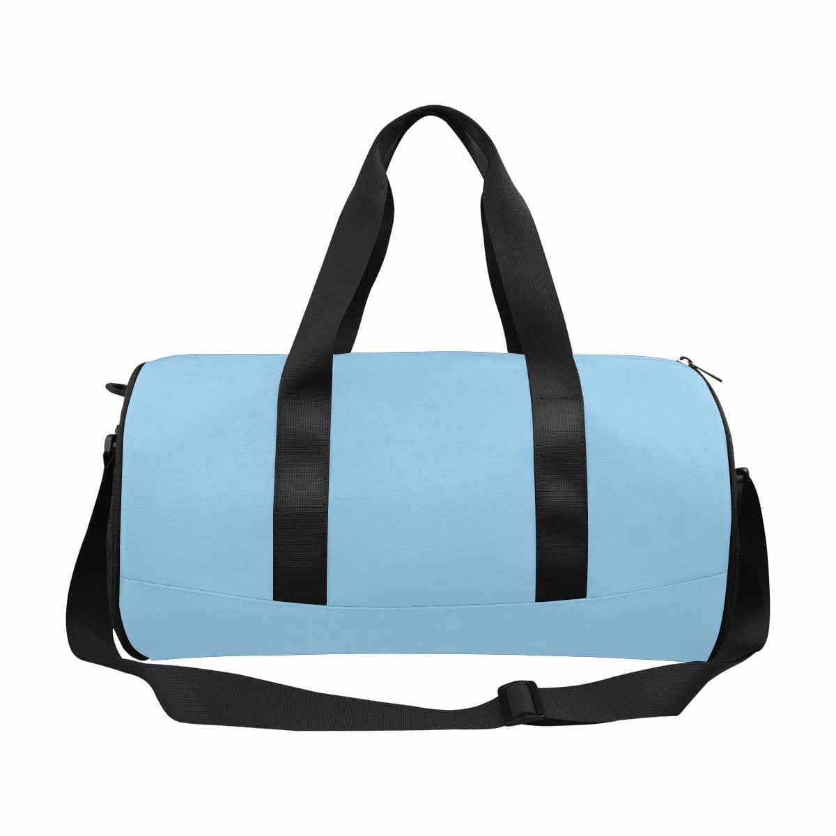 Cornflower Blue Duffel Bag with waterproof fabric and spacious design, ideal for travel and outdoor activities.