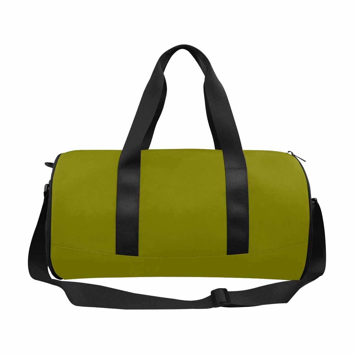 Dark Olive Green Duffel Bag designed for travel and outdoor activities, featuring waterproof fabric and spacious compartments.