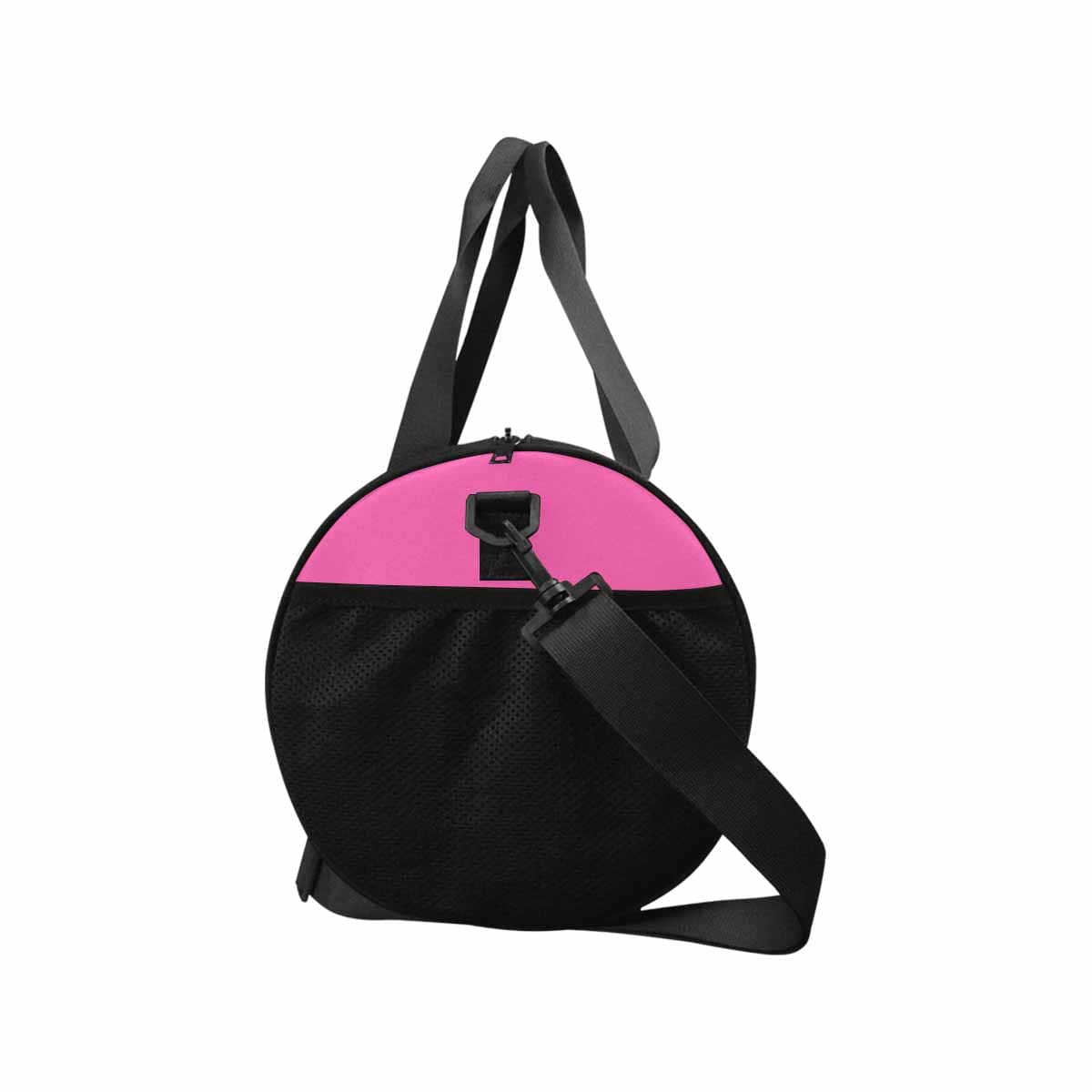 Hot Pink Duffel Bag designed for travel and outdoor activities, featuring waterproof fabric and spacious compartments.