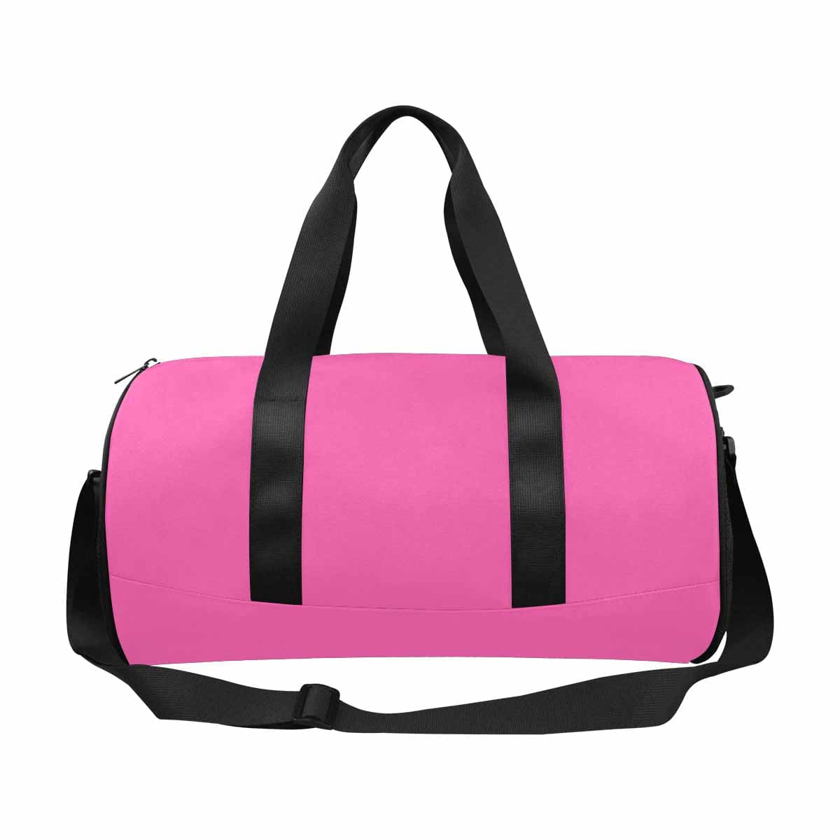 Hot Pink Duffel Bag designed for travel and outdoor activities, featuring waterproof fabric and spacious compartments.