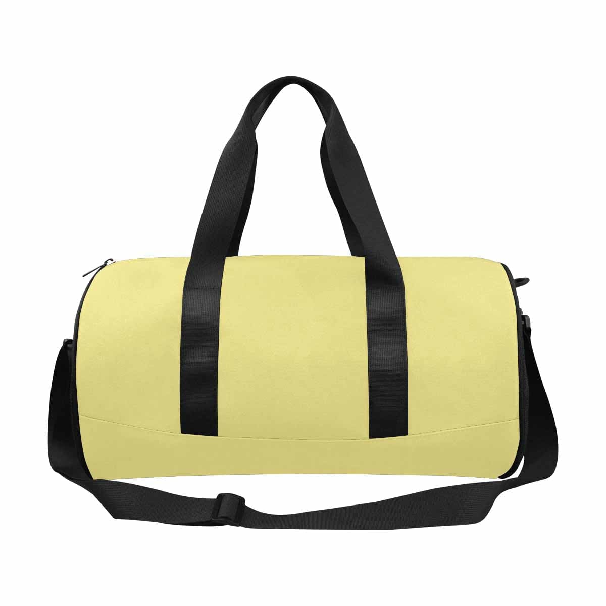 Khaki Yellow Duffel Bag designed for travel and outdoor activities, featuring waterproof fabric and spacious compartments.