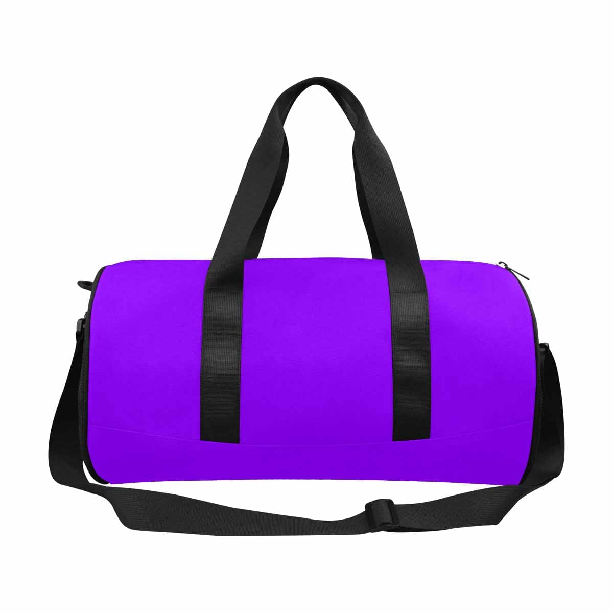 Violet Travel Duffel Bag with waterproof fabric and spacious design, ideal for travel and outdoor activities.