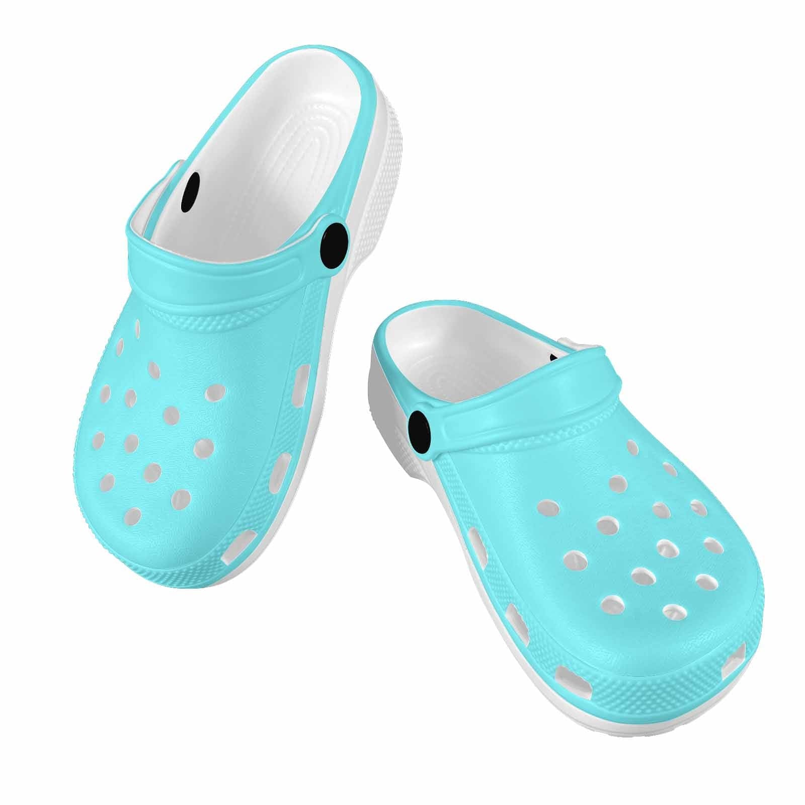 Electric Blue Clogs for Youth showcasing lightweight design and breathable material, perfect for active kids.