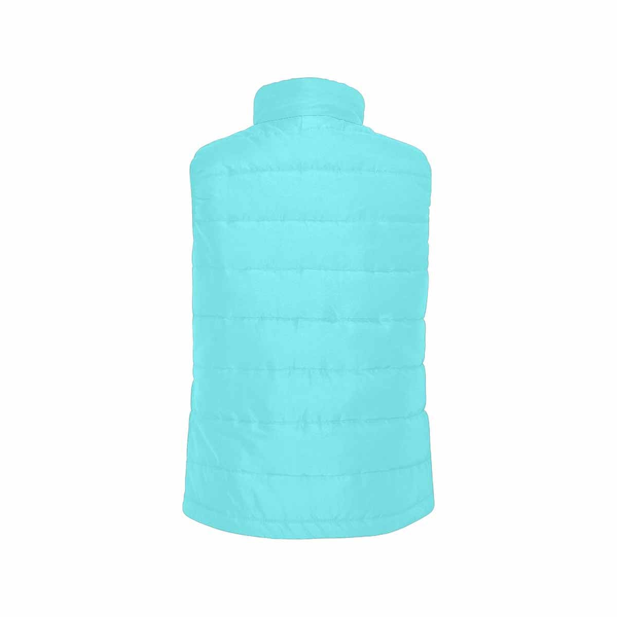 Electric Blue Men's Padded Vest featuring a quilted design and zipper closure, perfect for layering in cool weather.