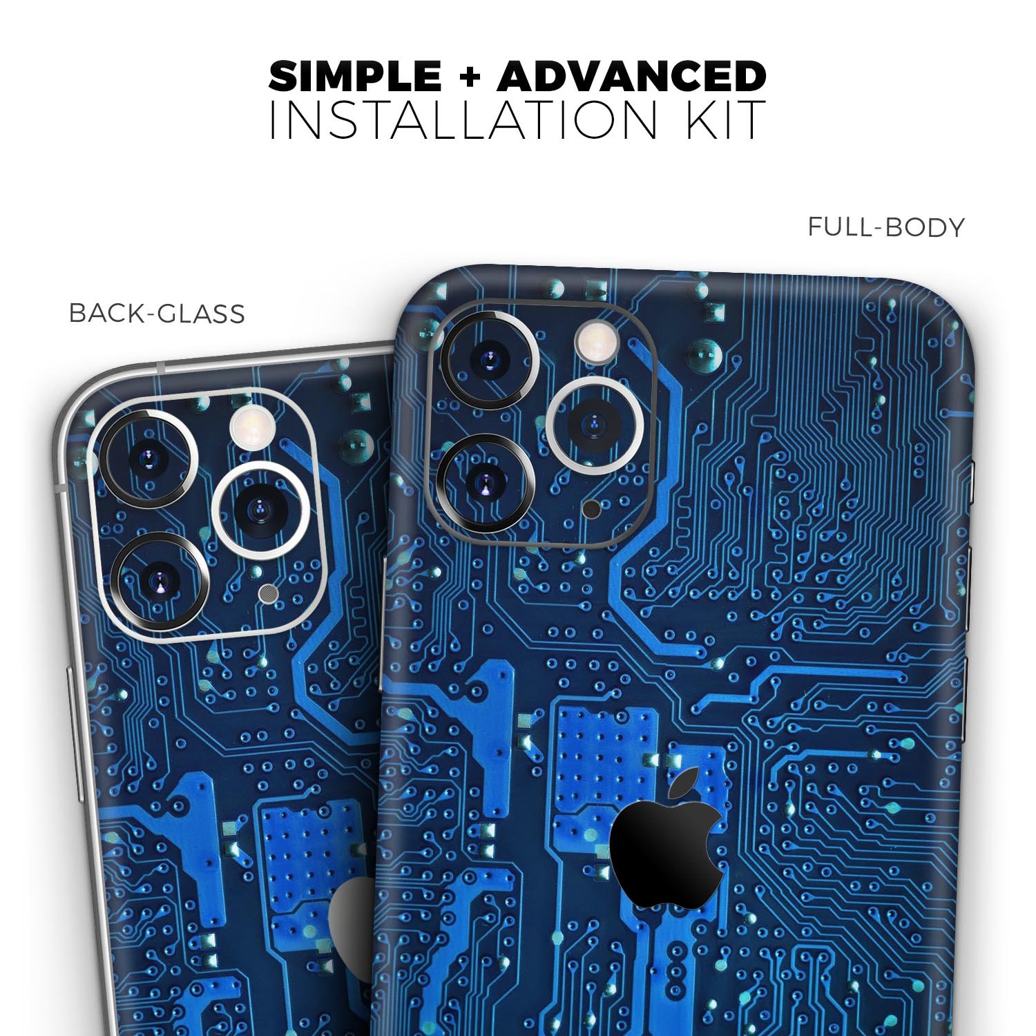 Electric Circuit Board Skin-Kit for Apple iPhone, showcasing vibrant design and premium finish options.