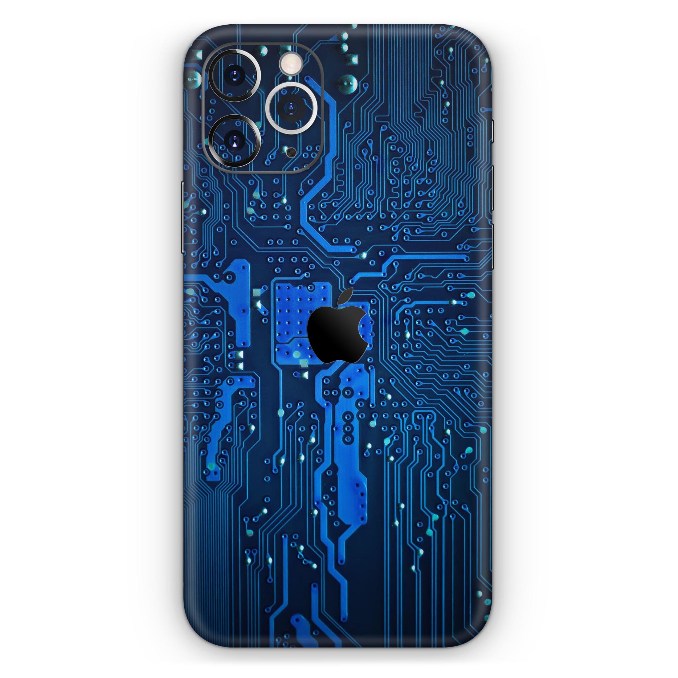 Electric Circuit Board Skin-Kit for Apple iPhone, showcasing vibrant design and premium finish options.