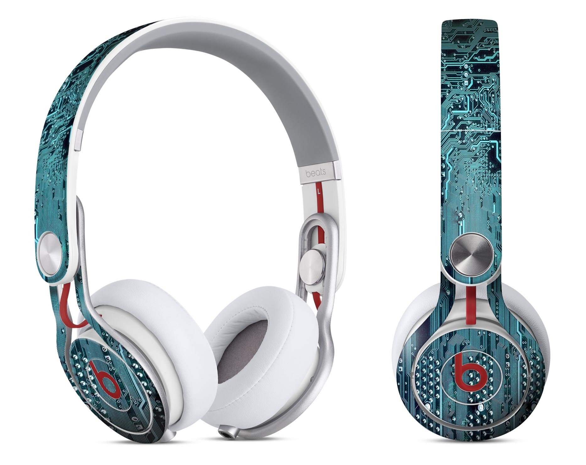 Electric Circuit Board V5 skin decal wrap kit for Beats by Dre, showcasing vibrant design and precise fit.