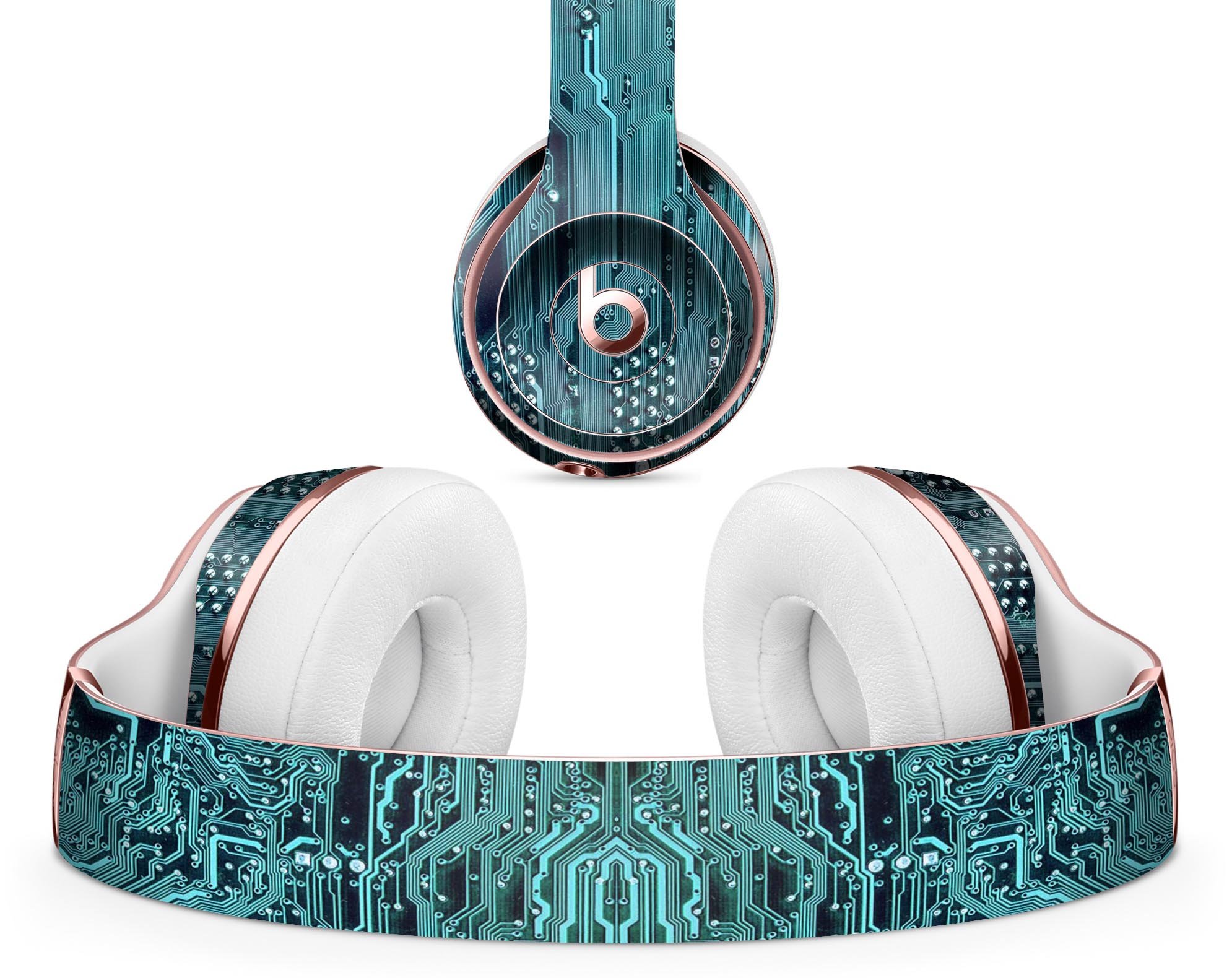 Electric Circuit Board V5 skin decal wrap kit for Beats by Dre, showcasing vibrant design and precise fit.