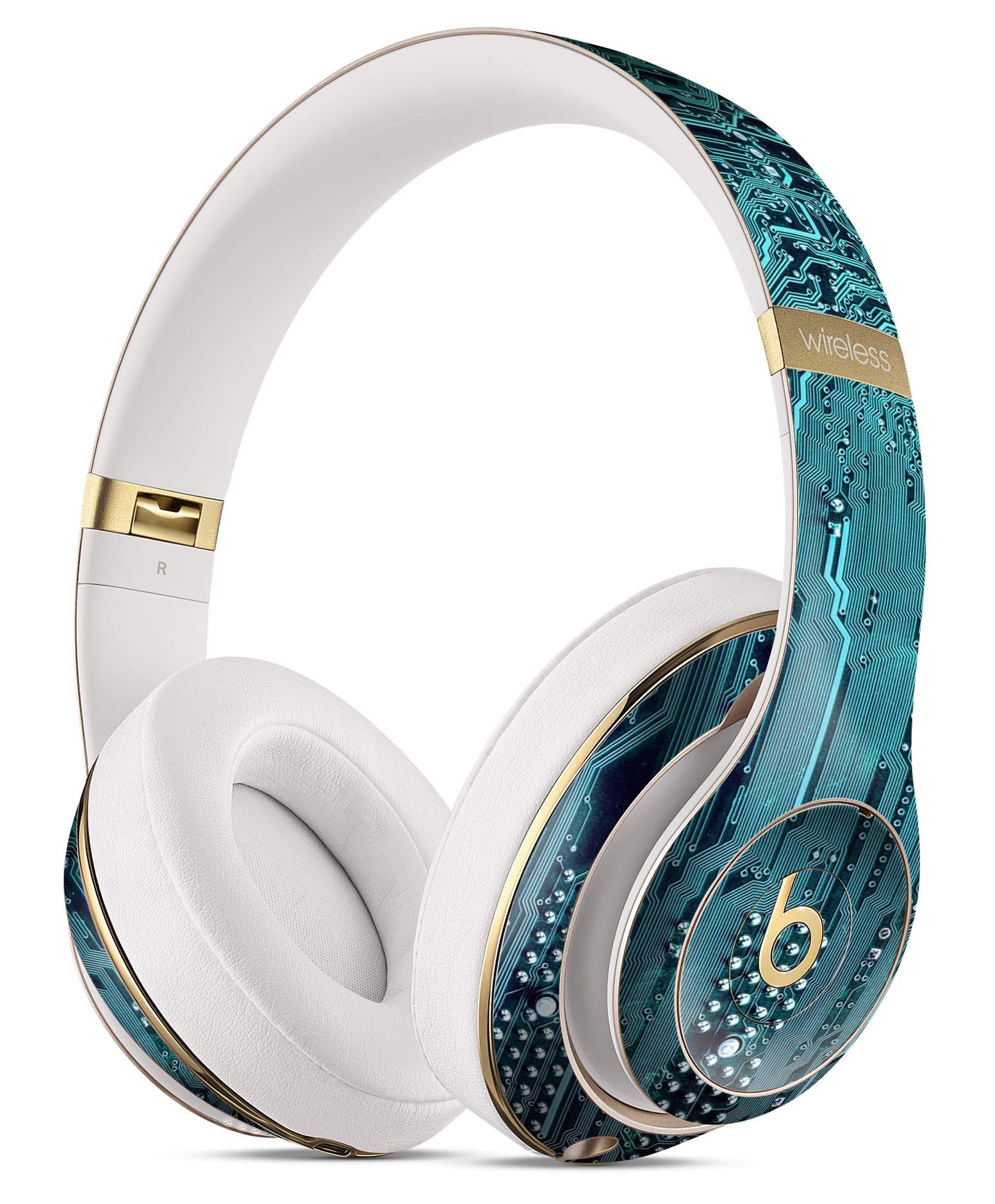 Electric Circuit Board V5 skin decal wrap kit for Beats by Dre, showcasing vibrant design and precise fit.