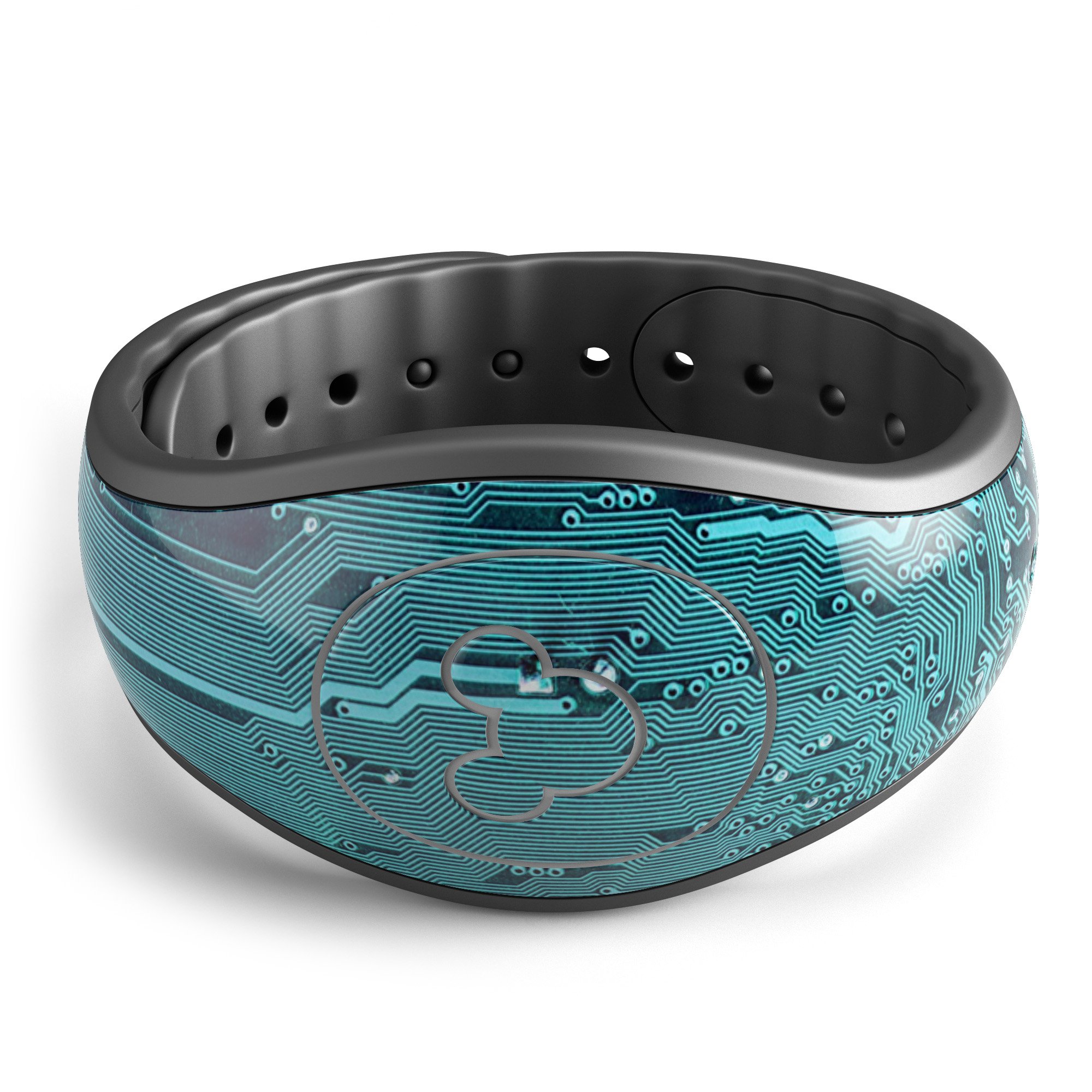 Electric Circuit Board V5 skin decal wrap kit for Disney Magic Band, featuring a sleek design and soft-touch matte finish.