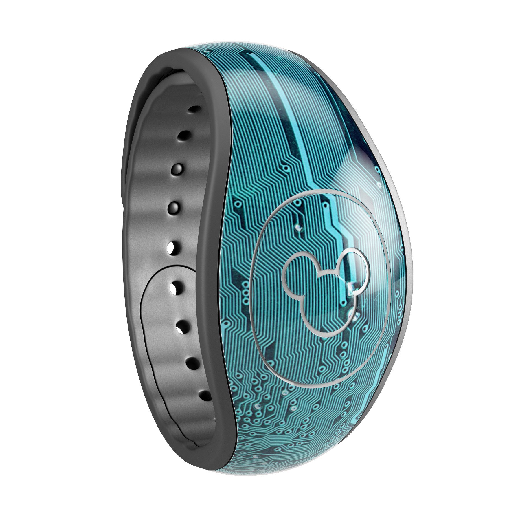 Electric Circuit Board V5 skin decal wrap kit for Disney Magic Band, featuring a sleek design and soft-touch matte finish.