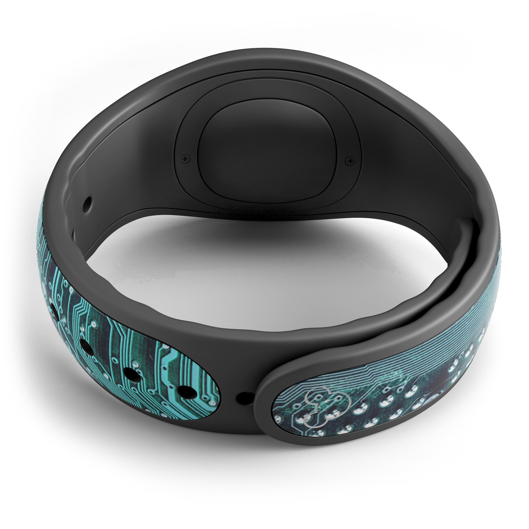 Electric Circuit Board V5 skin decal wrap kit for Disney Magic Band, featuring a sleek design and soft-touch matte finish.