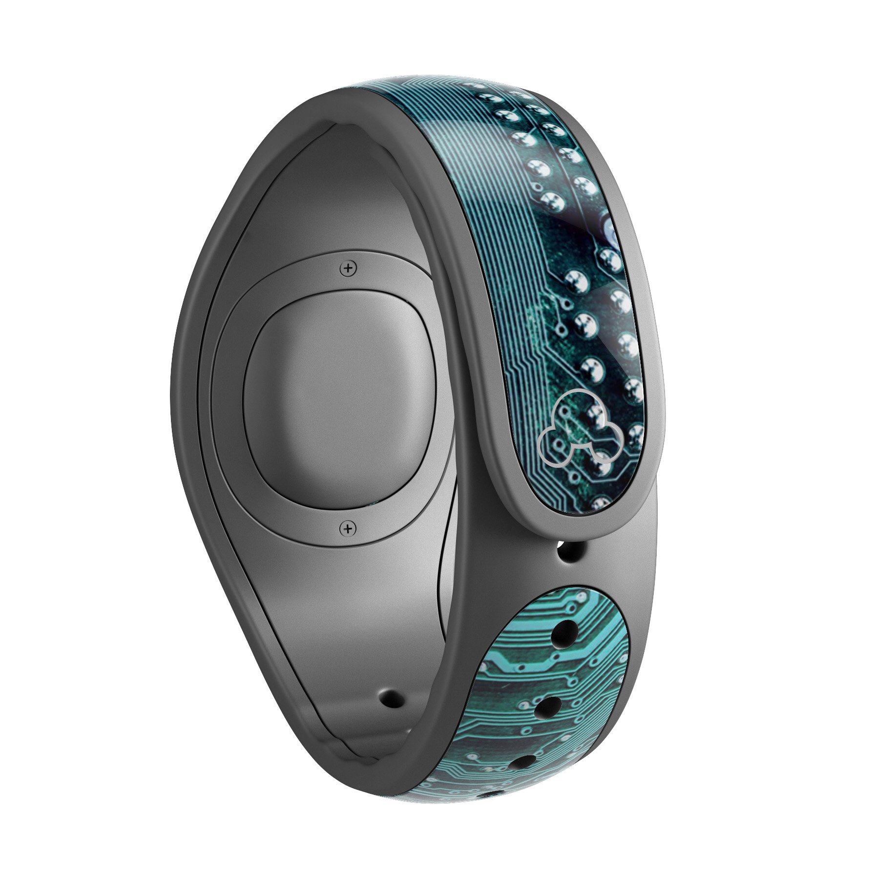 Electric Circuit Board V5 skin decal wrap kit for Disney Magic Band, featuring a sleek design and soft-touch matte finish.