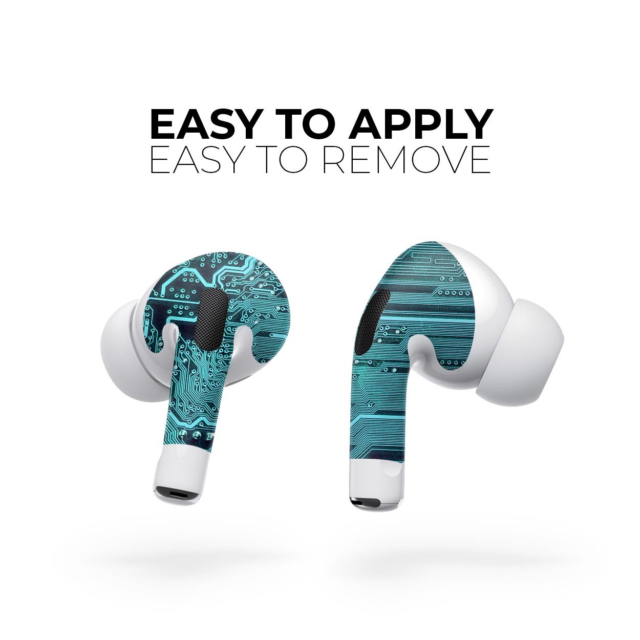 Electric Circuit Board V5 skin decal wrap kit for Apple AirPods Pro, showcasing a sleek design and premium finish.