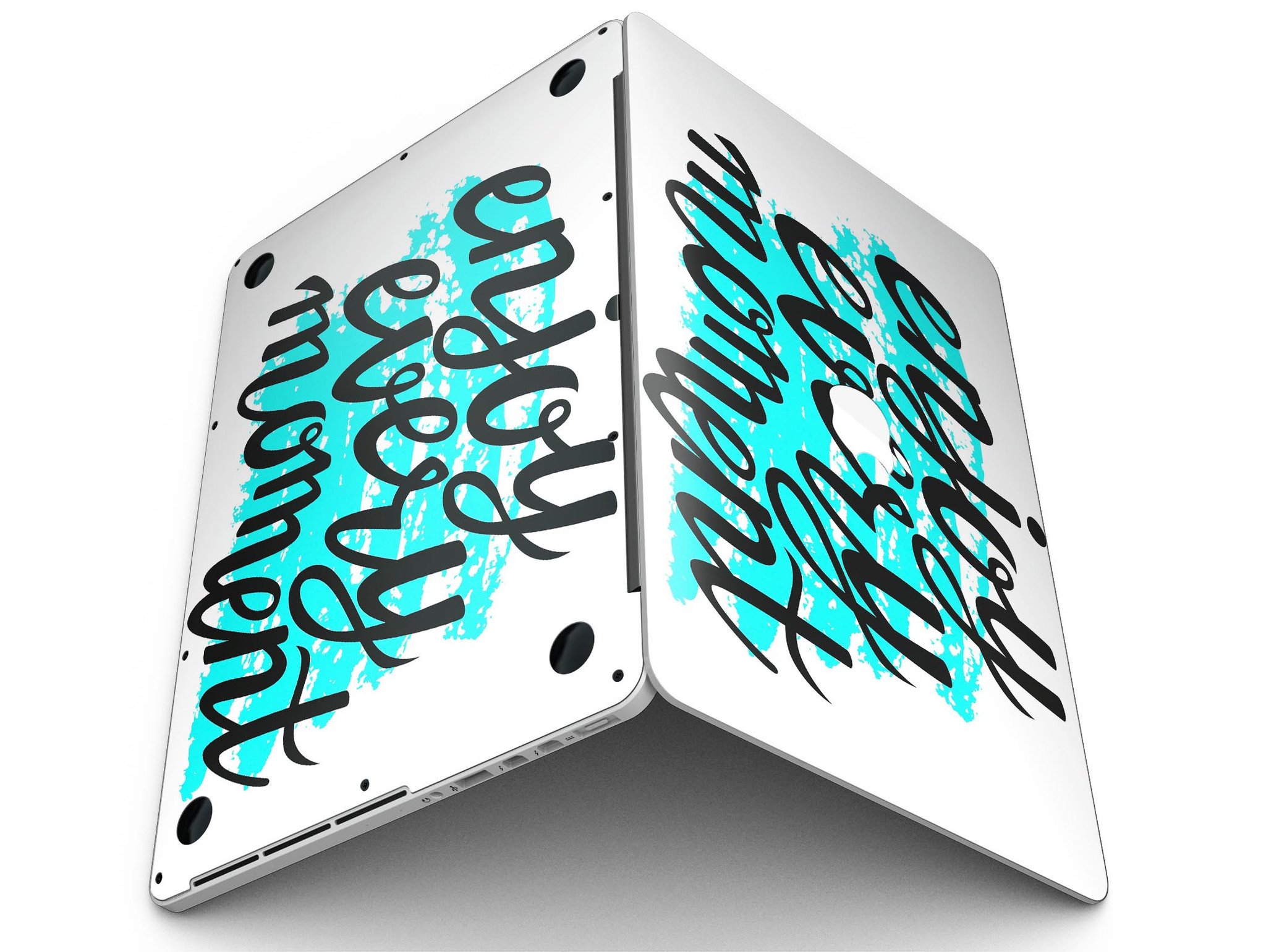 Stylish Design Skinz applied to a MacBook Pro with Retina Display, showcasing a sleek and modern look.