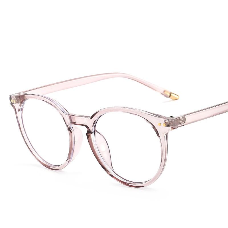 EP Big Frame Round Glasses with anti-blue light lenses, stylish design suitable for web celebrities.