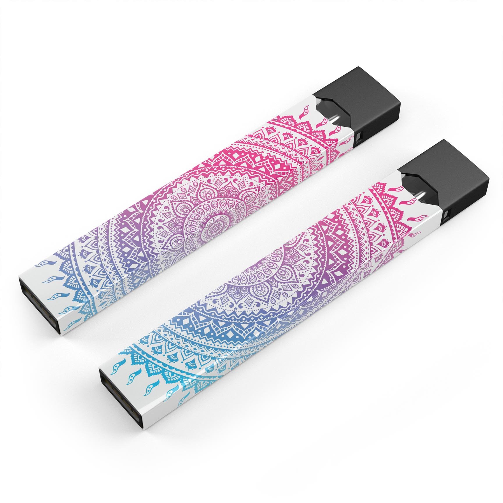 Ethnic Indian Tie-Dye Circle skin wrap for JUUL device, featuring vibrant colors and a protective design.