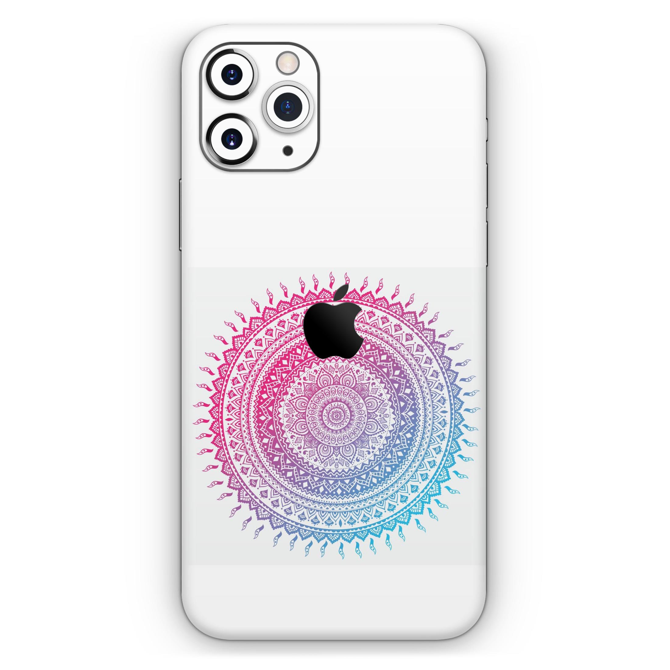 Ethnic Indian Tie-Dye Circle skin for Apple iPhone, showcasing vibrant colors and intricate design.