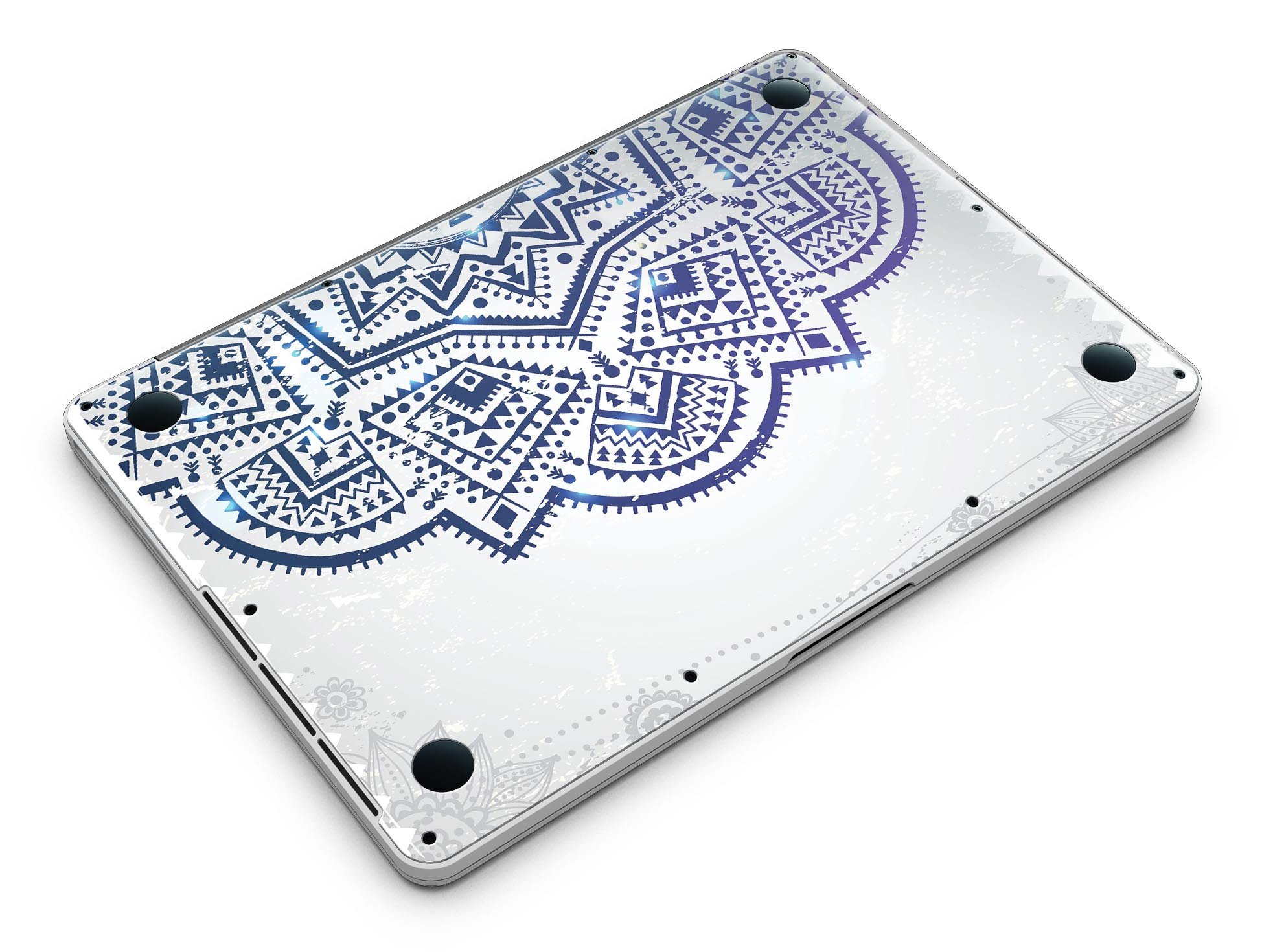 Ethnic Indian Vector Ornament skin for MacBook Pro with Retina Display, showcasing intricate design and premium vinyl material.