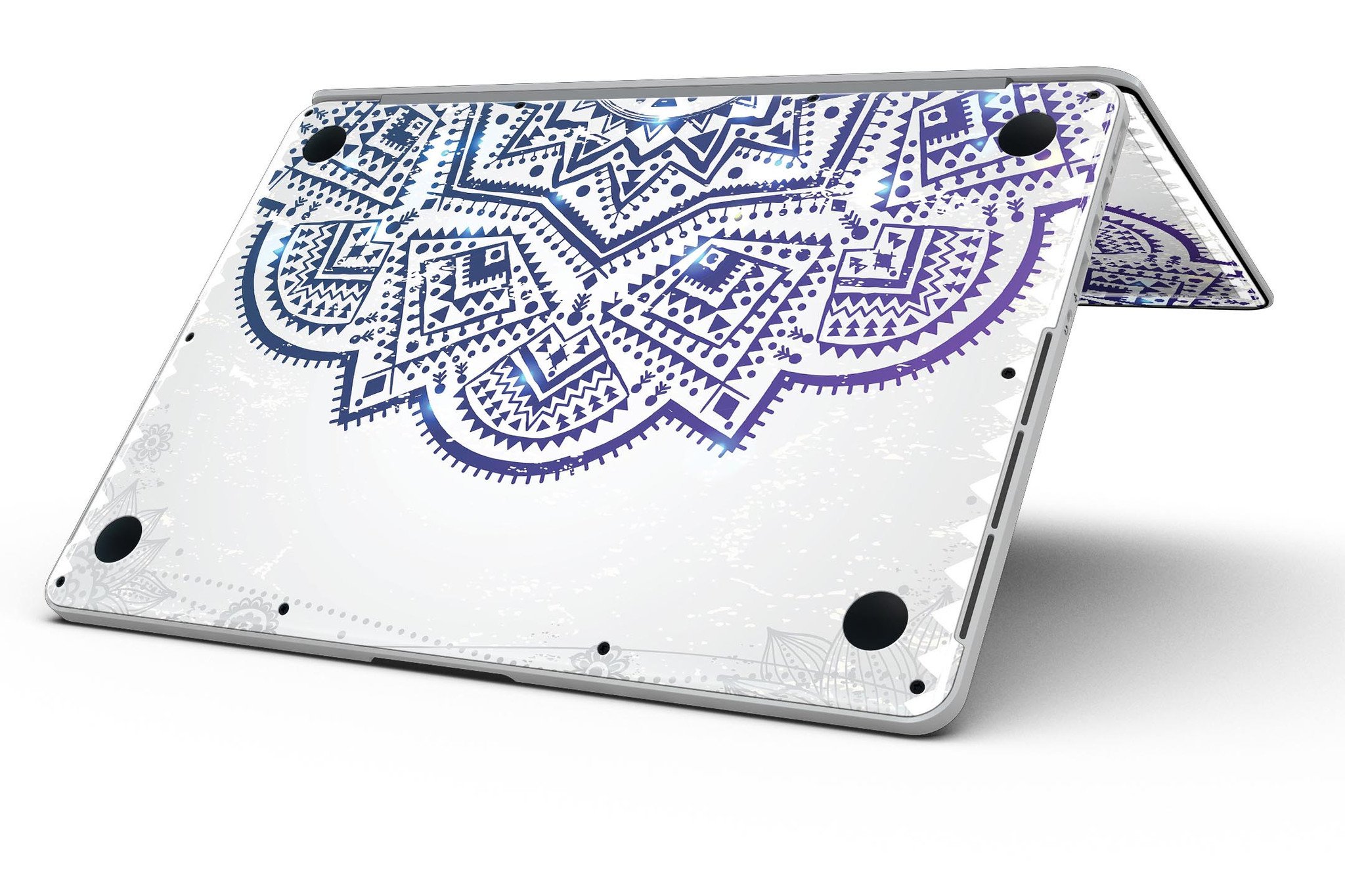 Ethnic Indian Vector Ornament skin for MacBook Pro with Retina Display, showcasing intricate design and premium vinyl material.