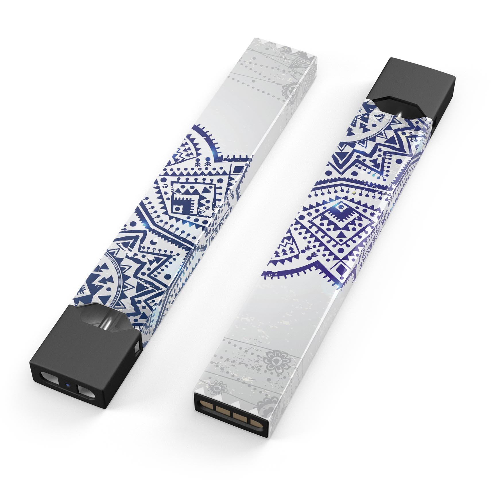 Ethnic Indian Vector Ornament skin wrap for JUUL device, showcasing vibrant ethnic patterns and premium quality.