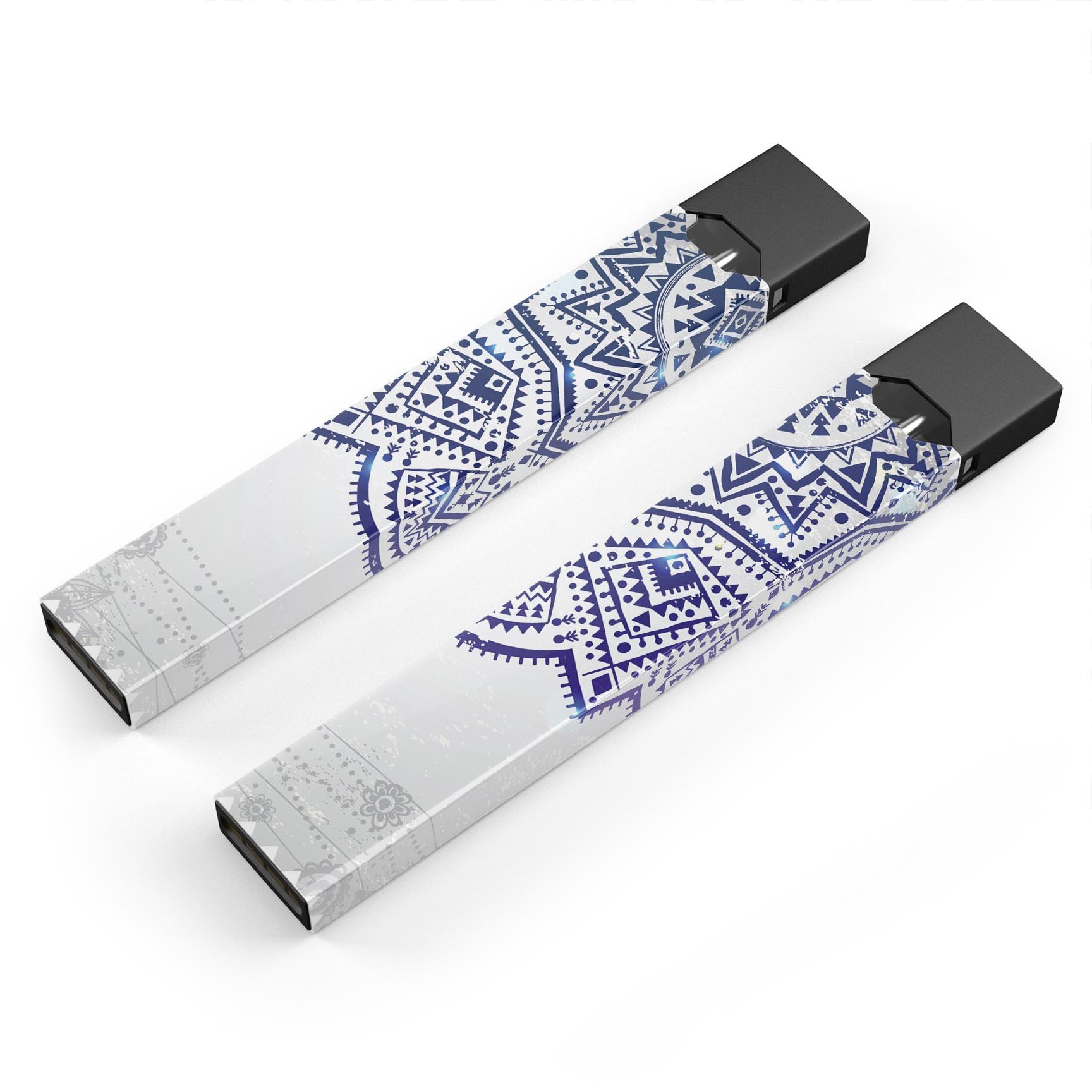 Ethnic Indian Vector Ornament skin wrap for JUUL device, showcasing vibrant ethnic patterns and premium quality.