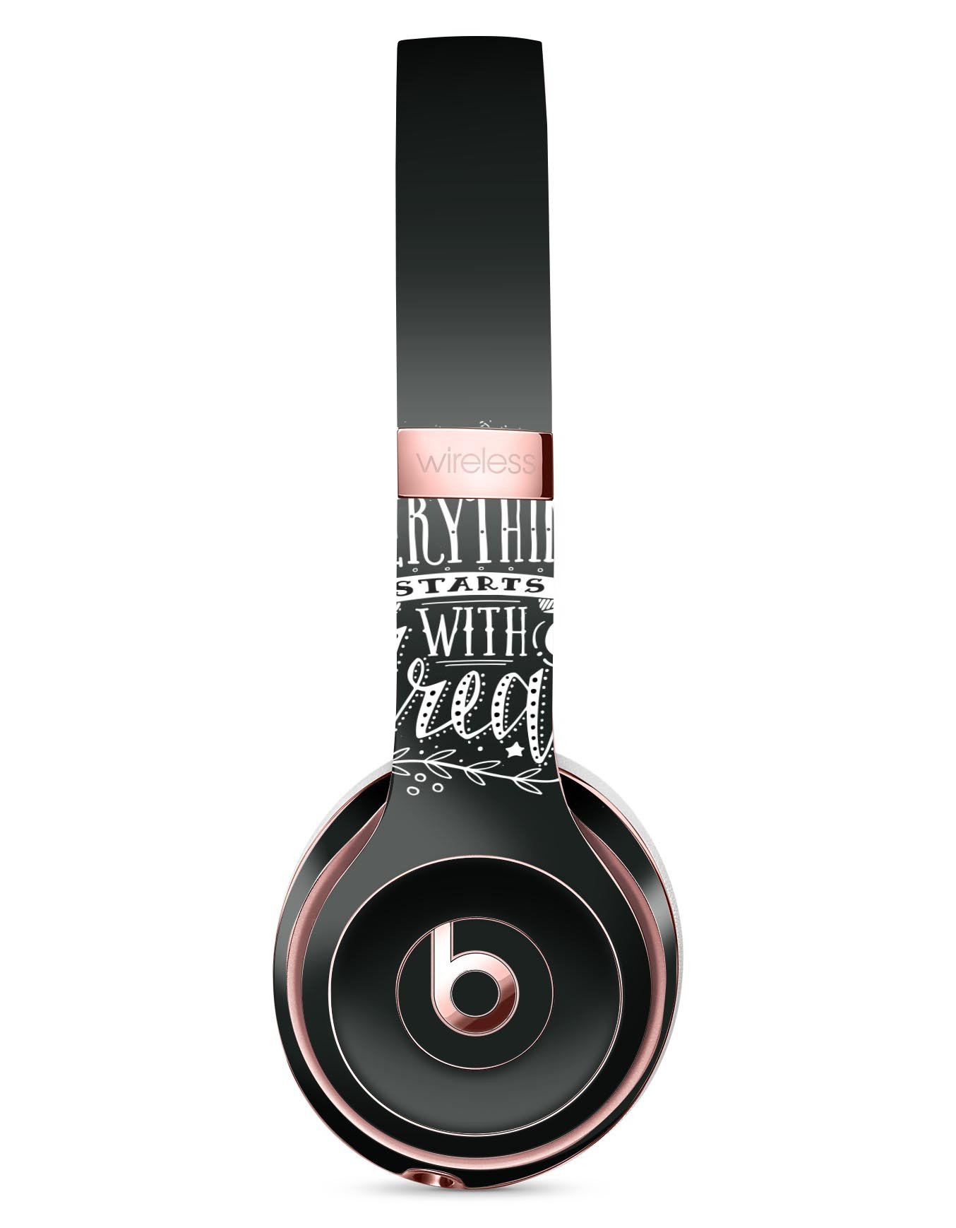 Everything Starts with a Dream Full-Body Skin Kit for Beats by Dre Solo 3 Wireless Headphones, showcasing vibrant designs and premium vinyl material.