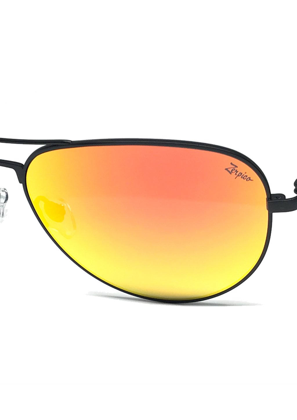 Orange-yellow gradient aviator sunglasses.