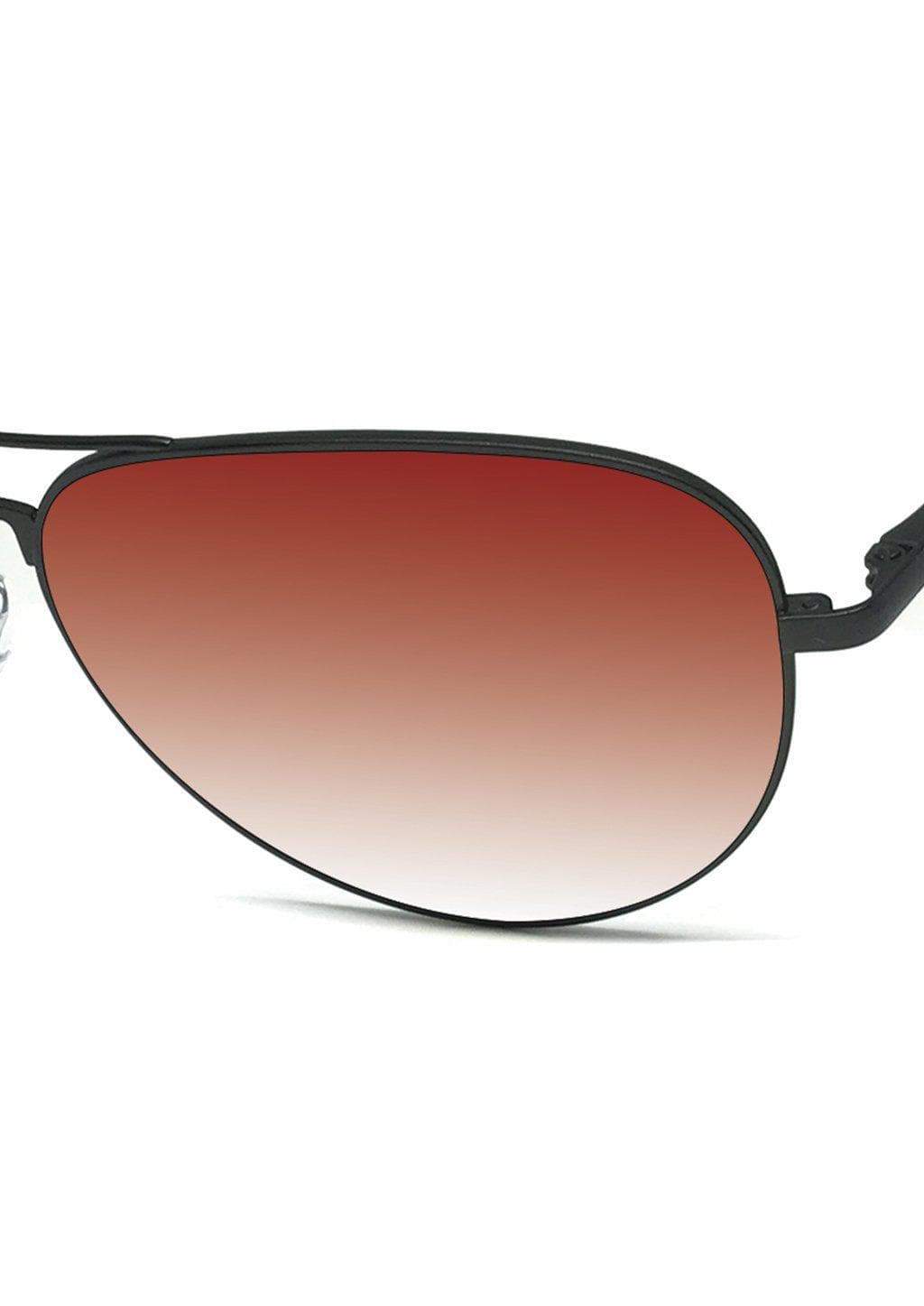 Red gradient aviator sunglasses.