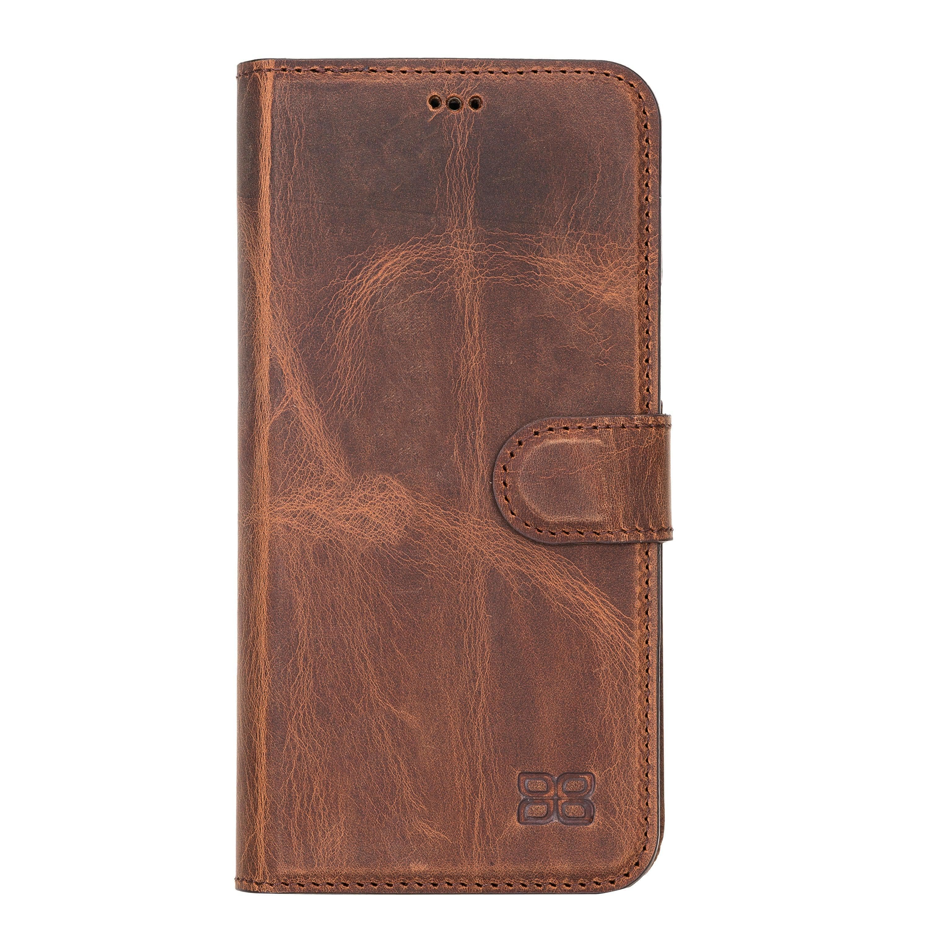 F360 Magnetic Detachable Leather Wallet Case for iPhone 12, showcasing its sleek design and functionality with credit card compartments.