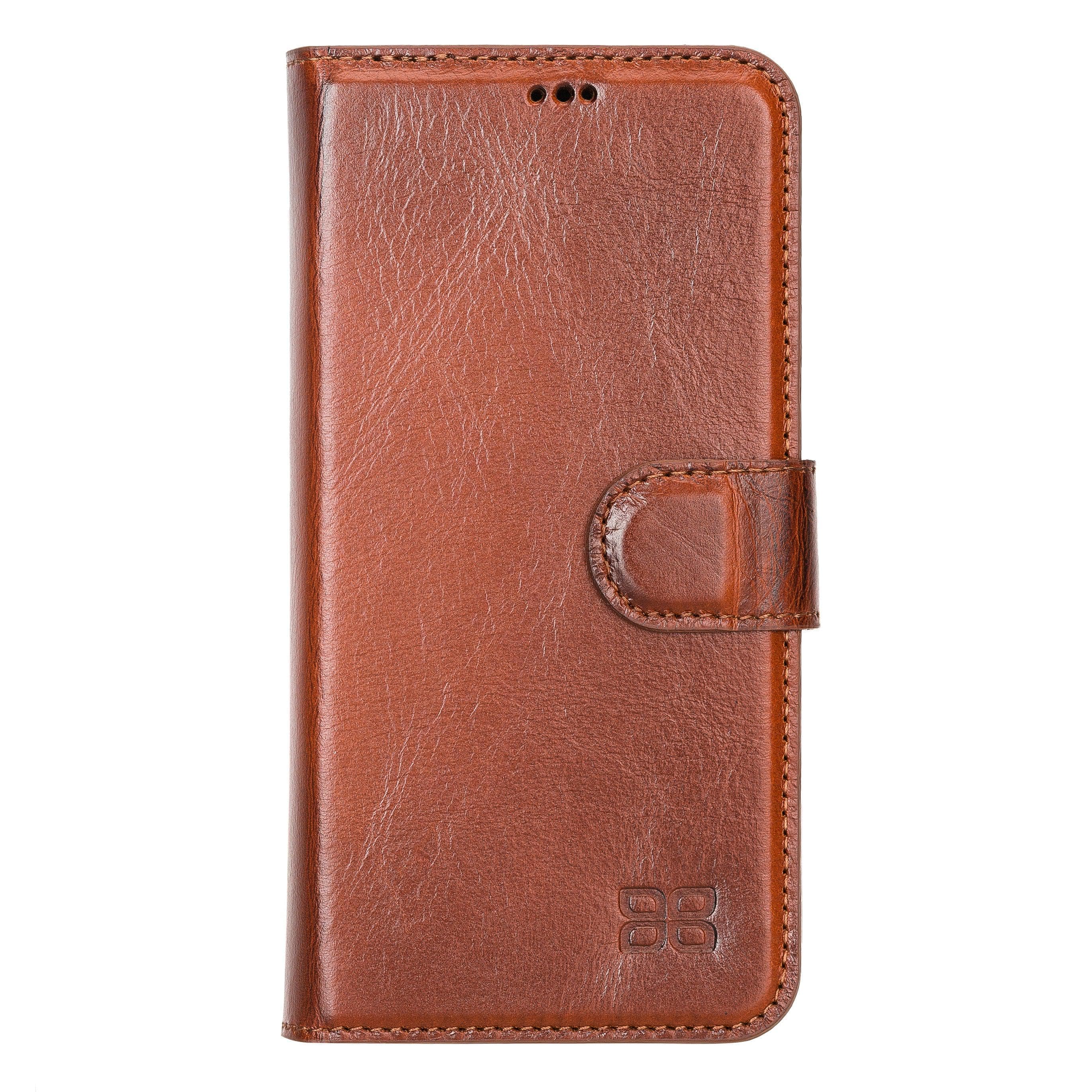 F360 Magnetic Detachable Leather Wallet Case for iPhone 12, showcasing its sleek design and functionality with credit card compartments.