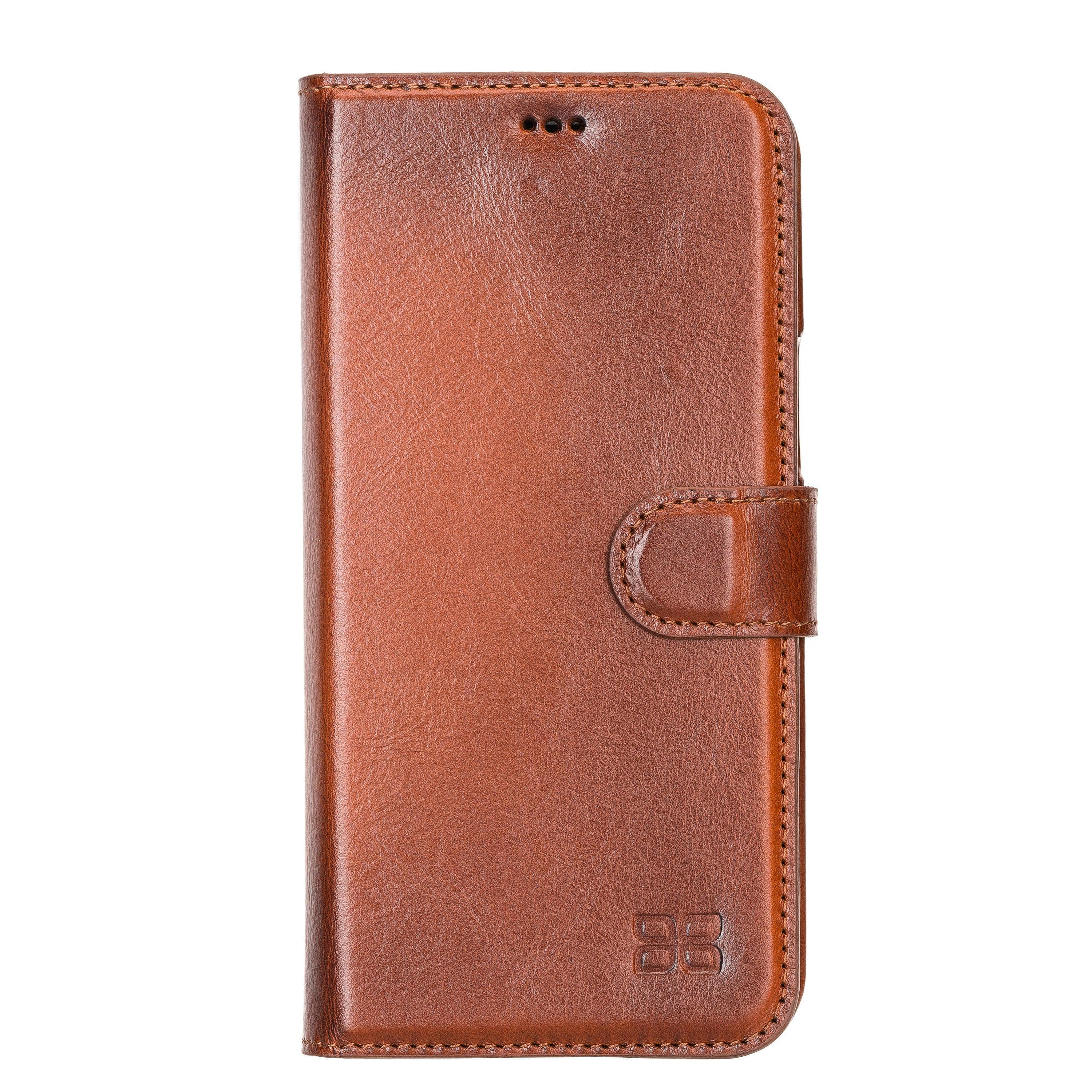 F360 Magnetic Detachable Leather Wallet Case for iPhone 12, showcasing its sleek design and functionality with credit card compartments.