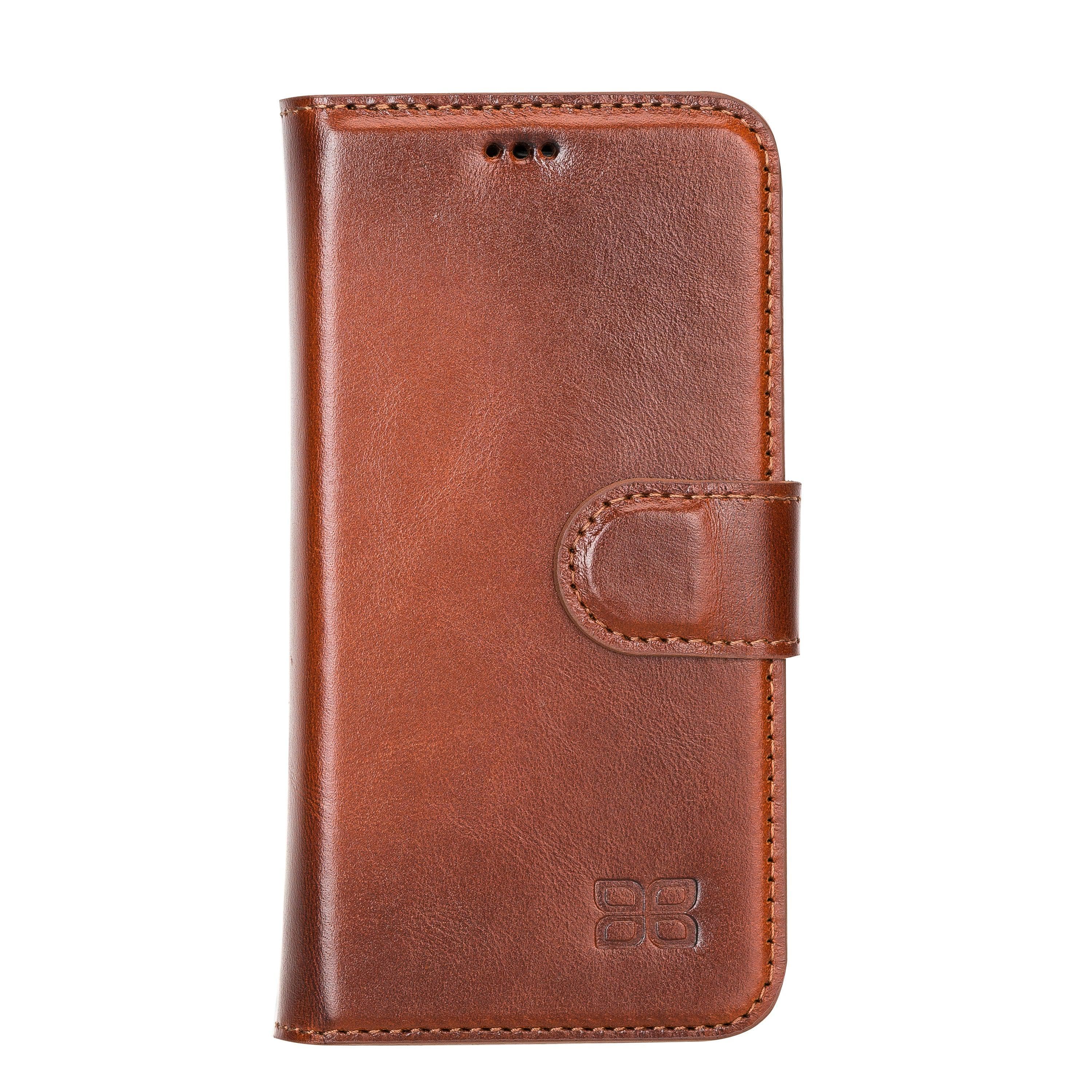 F360 Magnetic Detachable Leather Wallet Case for iPhone 12, showcasing its sleek design and functionality with credit card compartments.