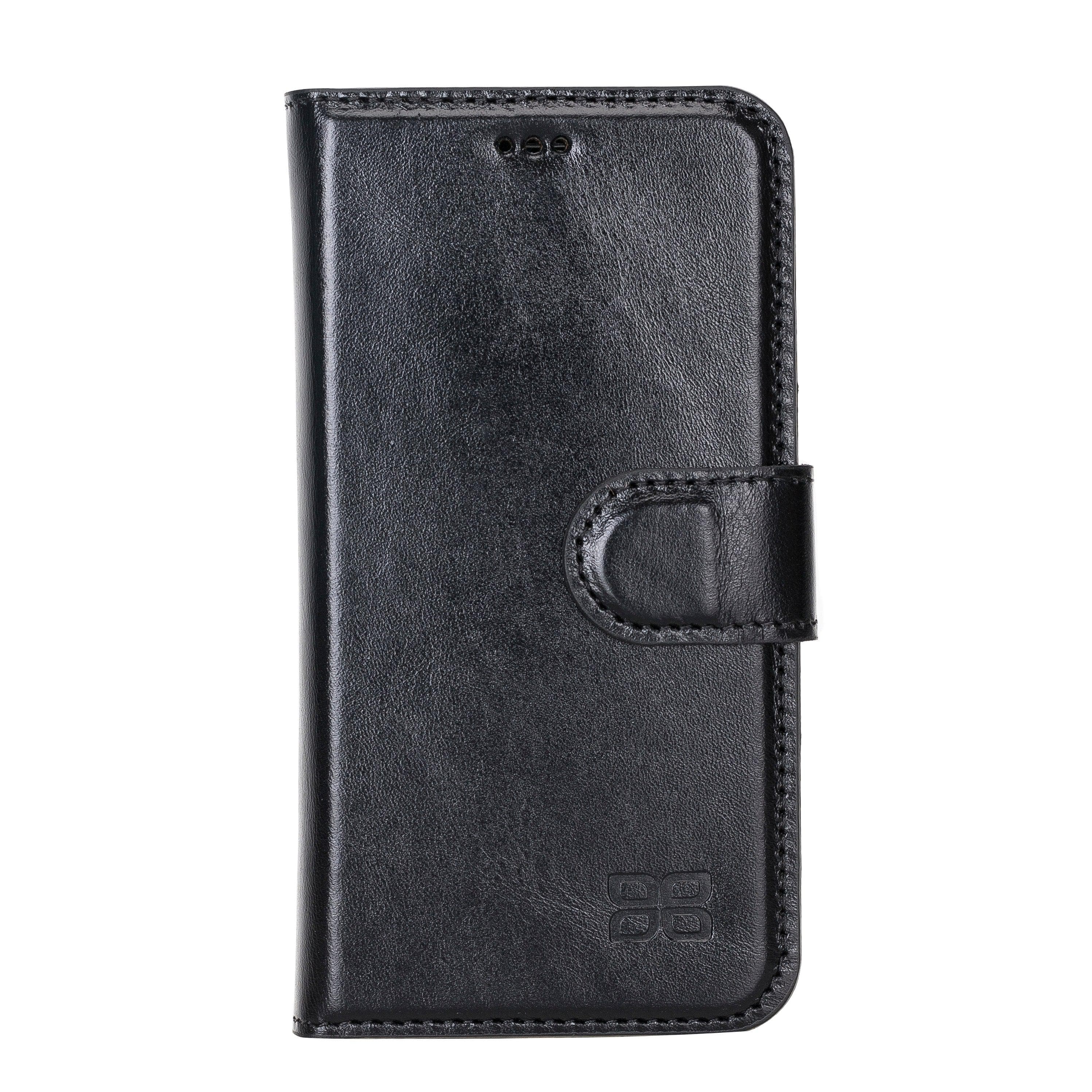 F360 Magnetic Detachable Leather Wallet Case for iPhone 12, showcasing its sleek design and functionality with credit card compartments.