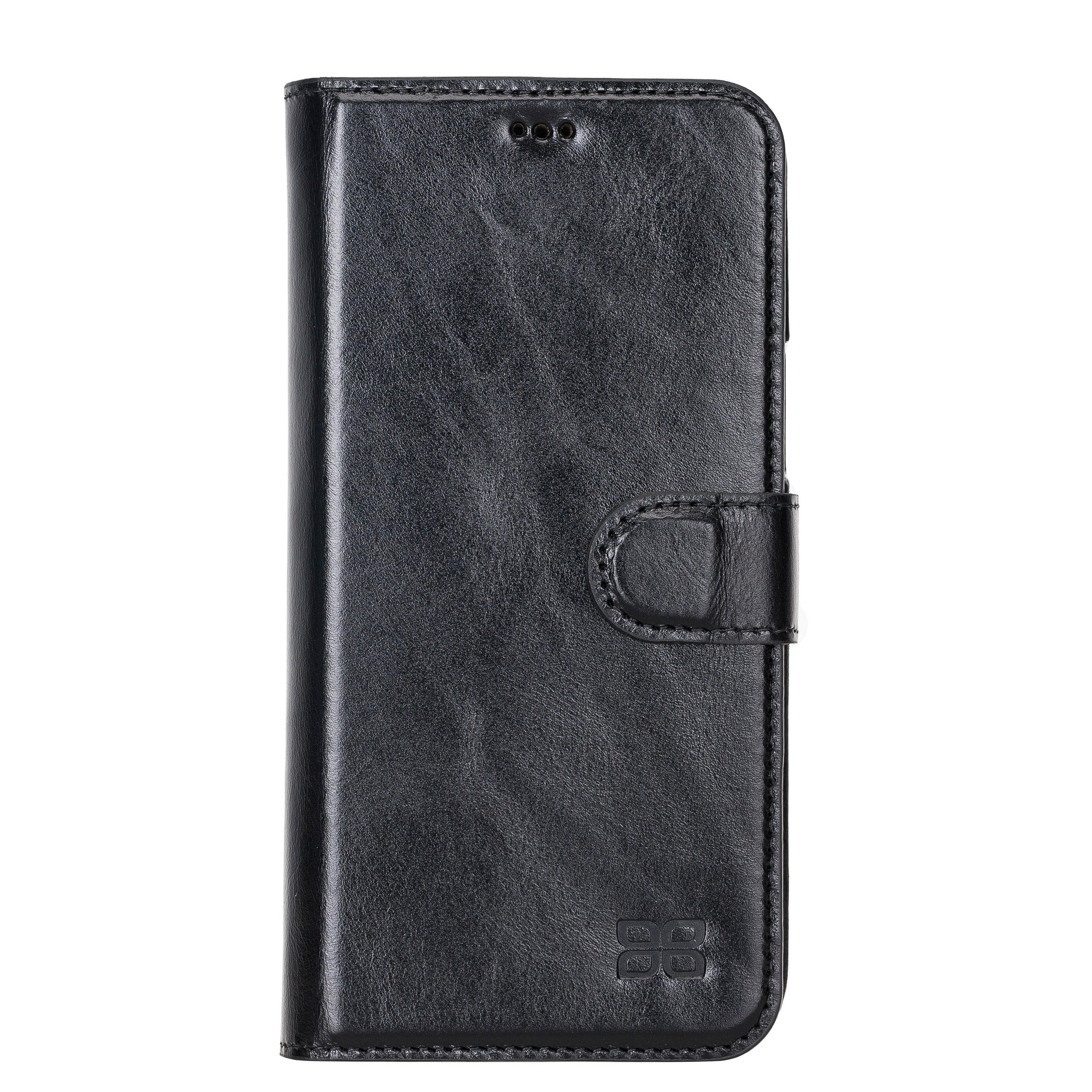 F360 Magnetic Detachable Leather Wallet Case for iPhone 12, showcasing its sleek design and functionality with credit card compartments.