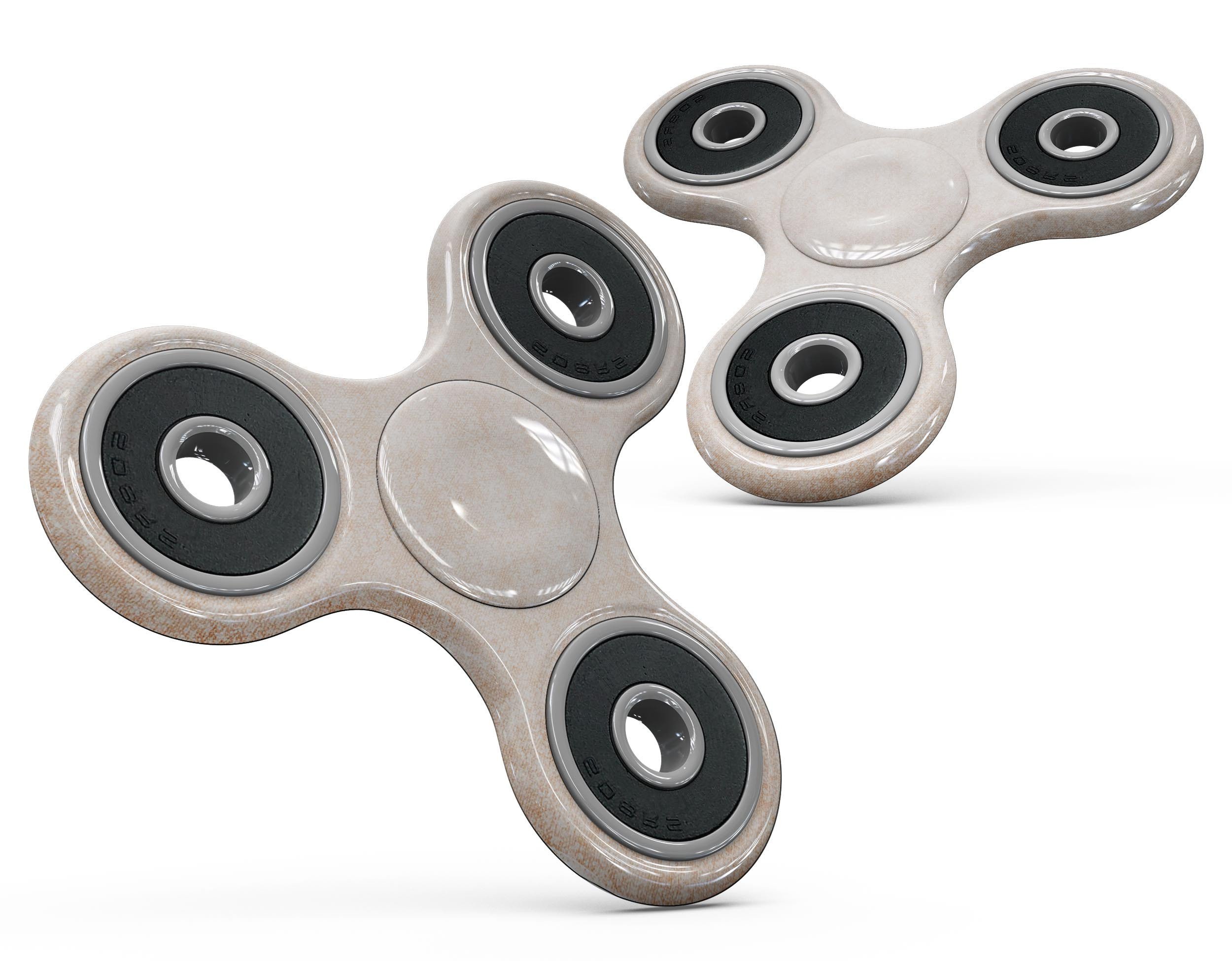 Faded Coral and White SunRise Full-Body Skin-Kit for fidget spinner, showcasing vibrant colors and precision fit.