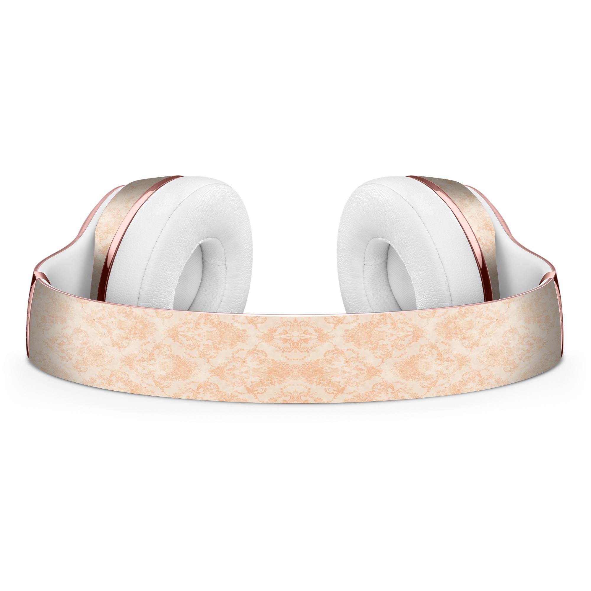 Faded Coral Grunge Skin Kit for Beats by Dre Solo 3 Wireless Headphones, showcasing vibrant colors and unique pattern.